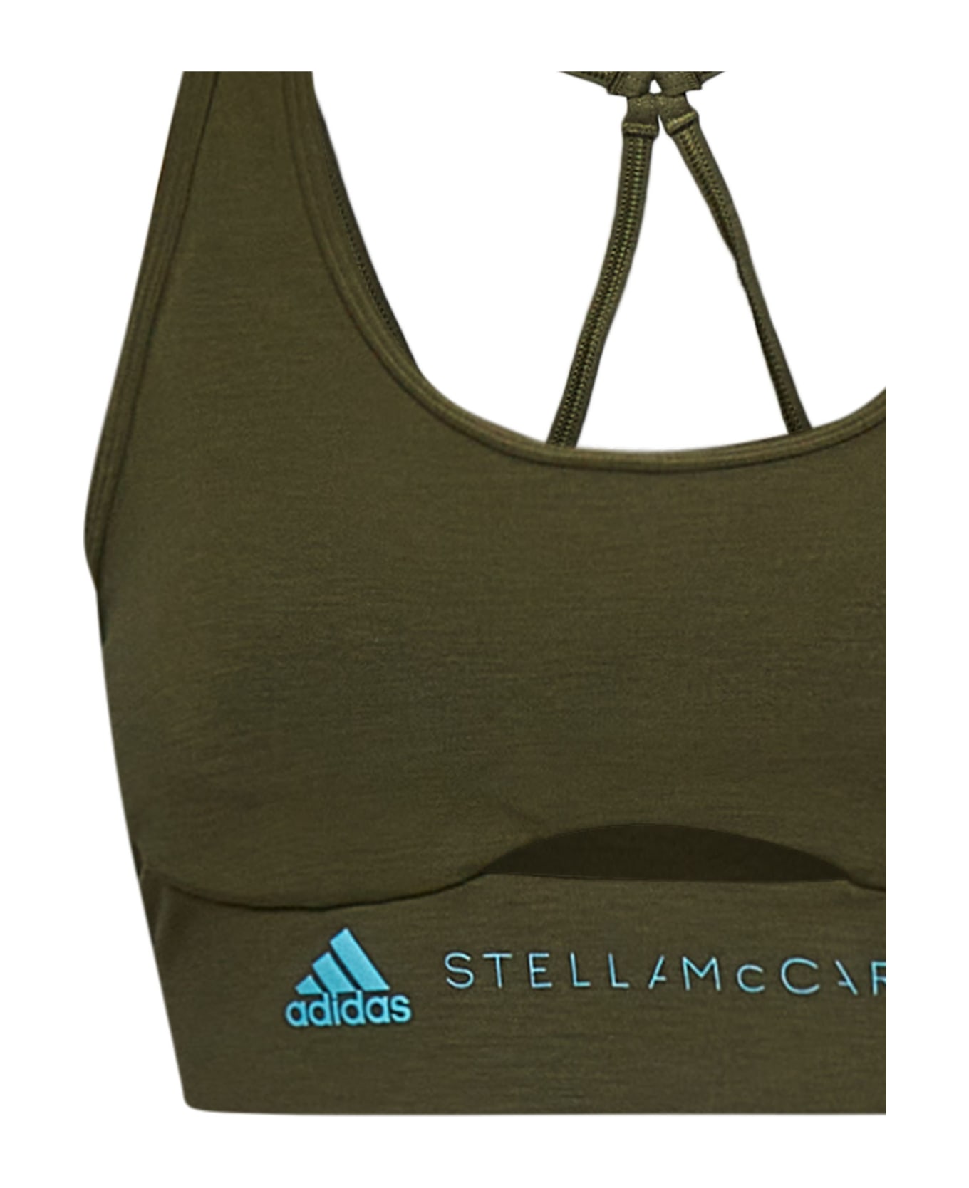 Adidas by Stella McCartney Logo Printed Cropped Top - Focoli