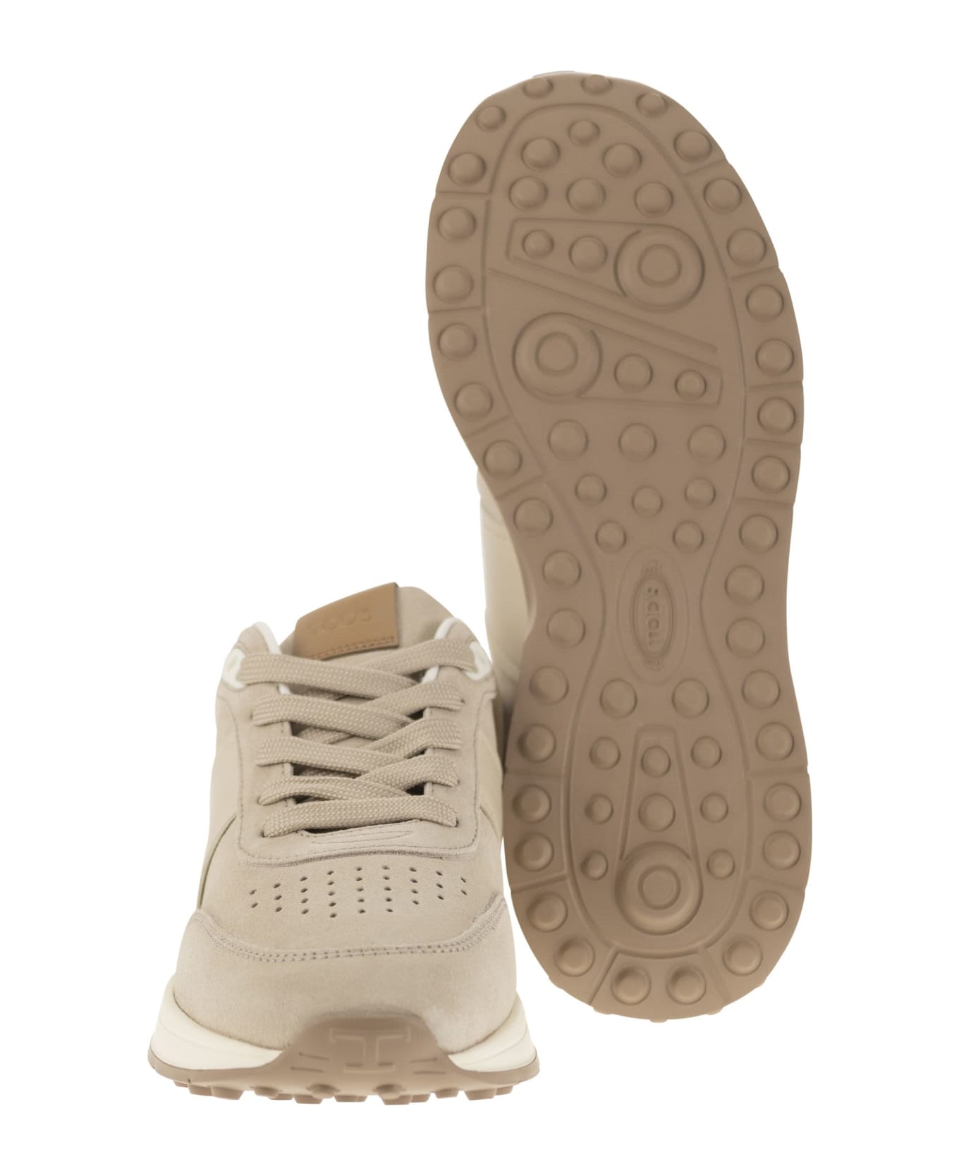 Tod's Suede Leather Sneakers - Sand スニーカー