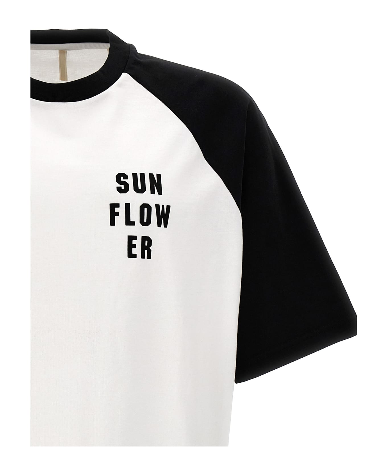 Sunflower 'baseball' T-shirt - White/Black