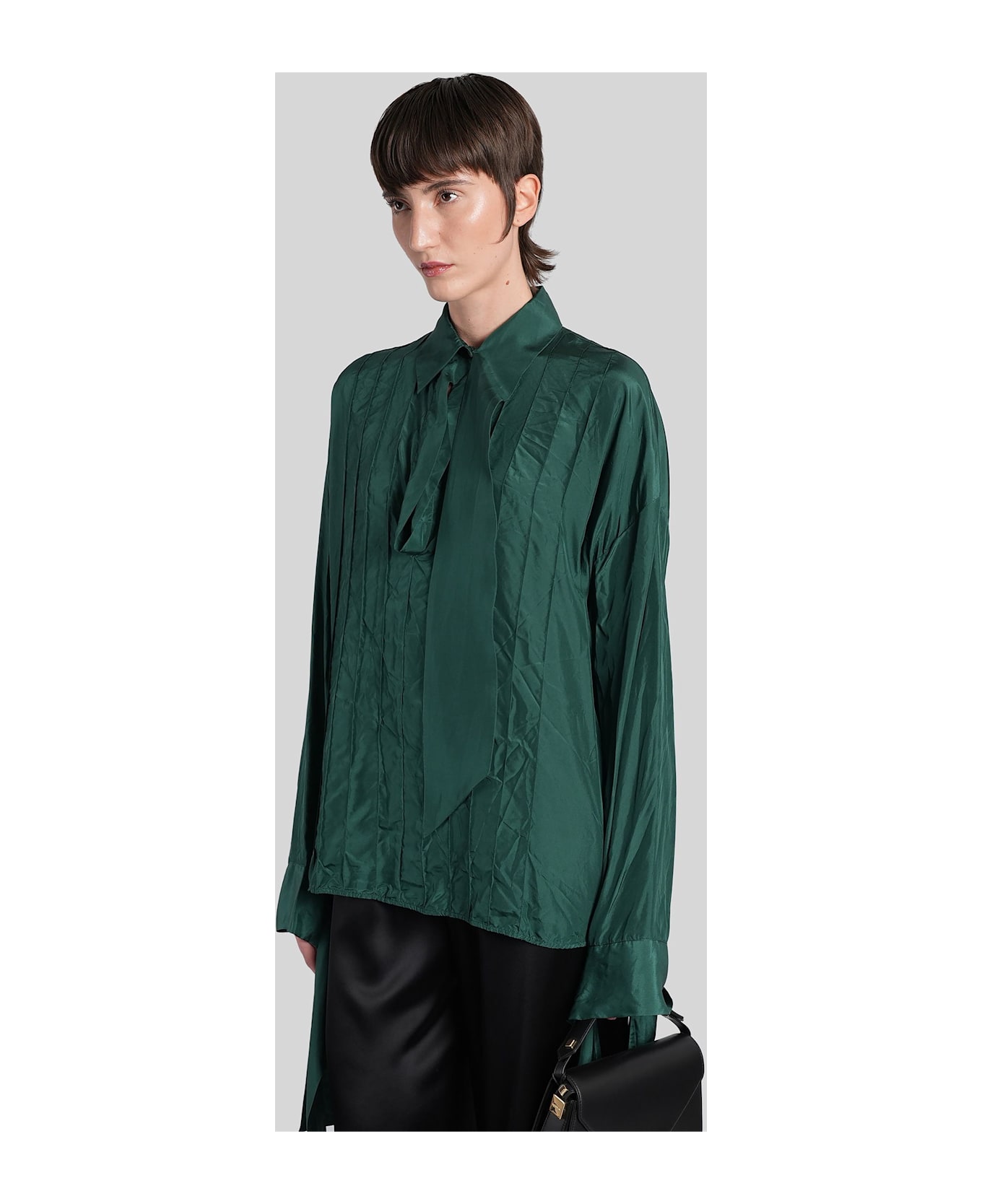 Lanvin Blouse In Green Silk - green