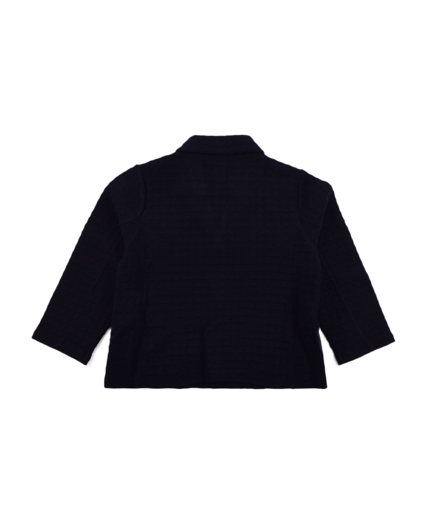 Emporio Armani Single-breasted Cotton Jacket - Blue コート＆ジャケット