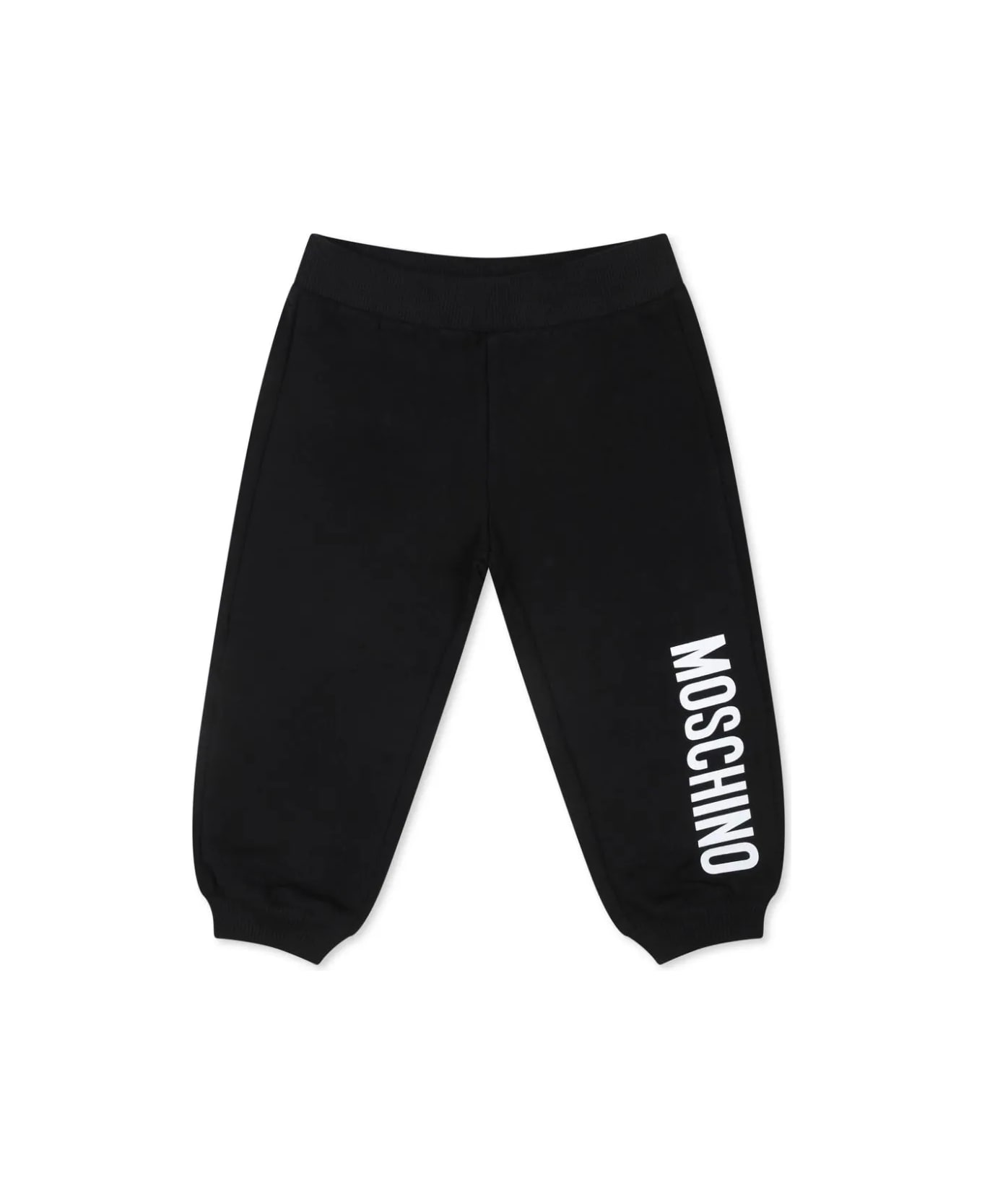 Moschino Pantalone Con Logo - Black