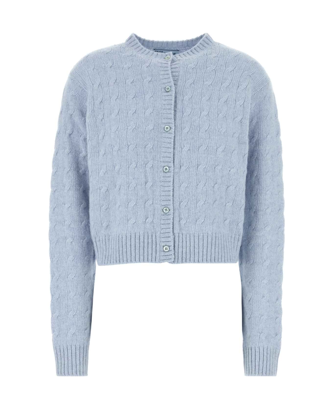 Prada Lightblue Cashmere Cardigan - Azzuro