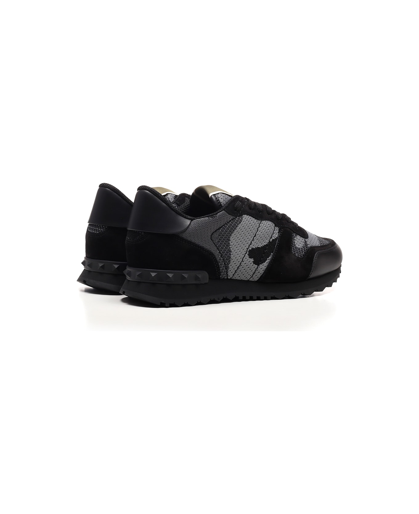 Valentino Garavani Black 
rockrunner
 Sneakers - Black