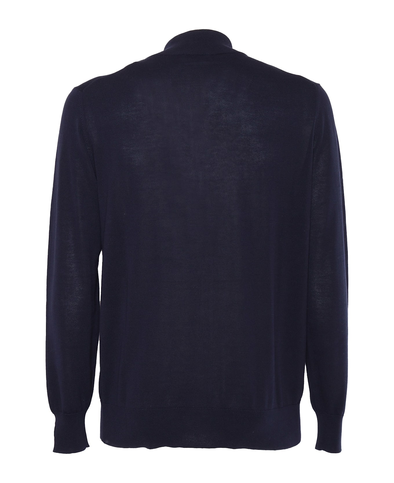 Ballantyne Zipped Cardigan - BLUE