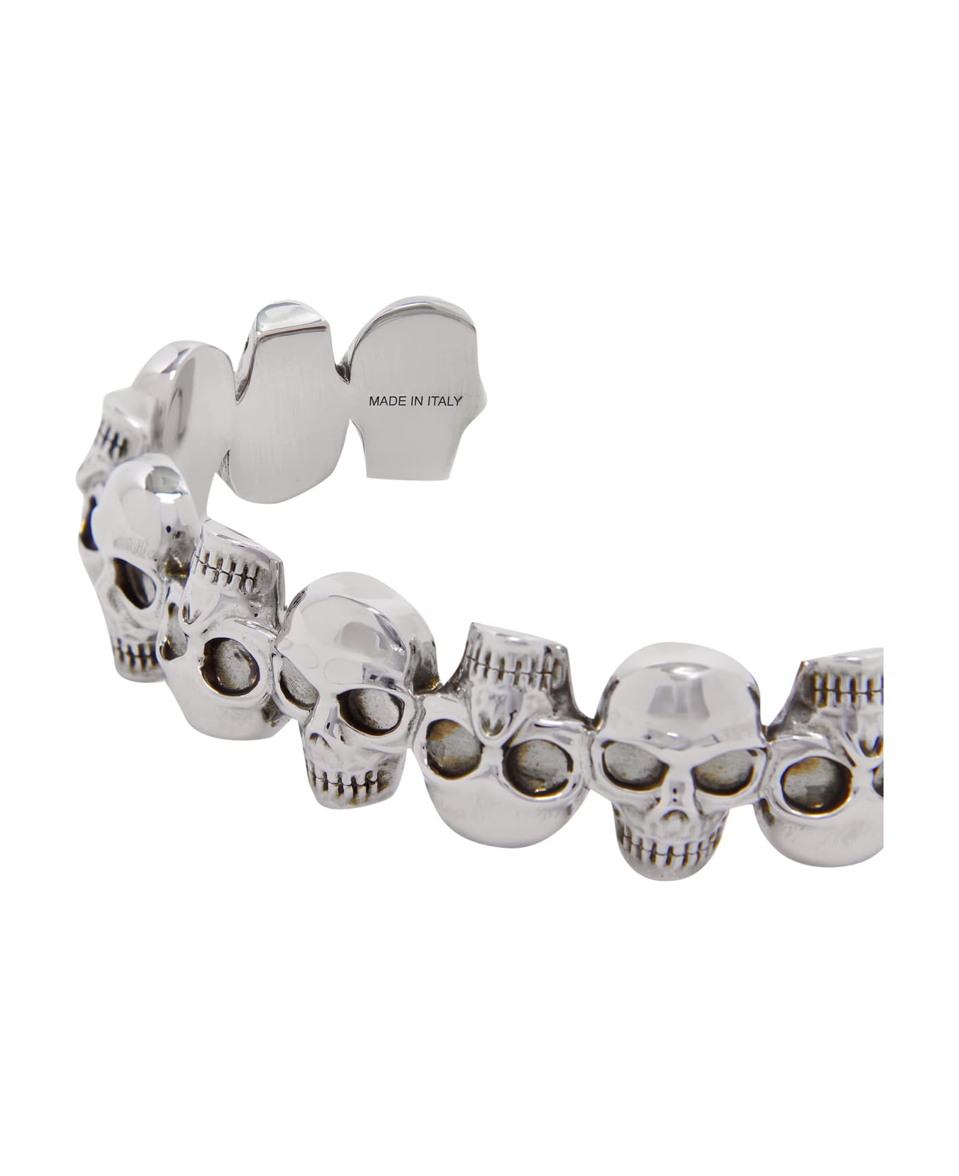 Alexander McQueen Multiskull Bangle Bracelet - Silver