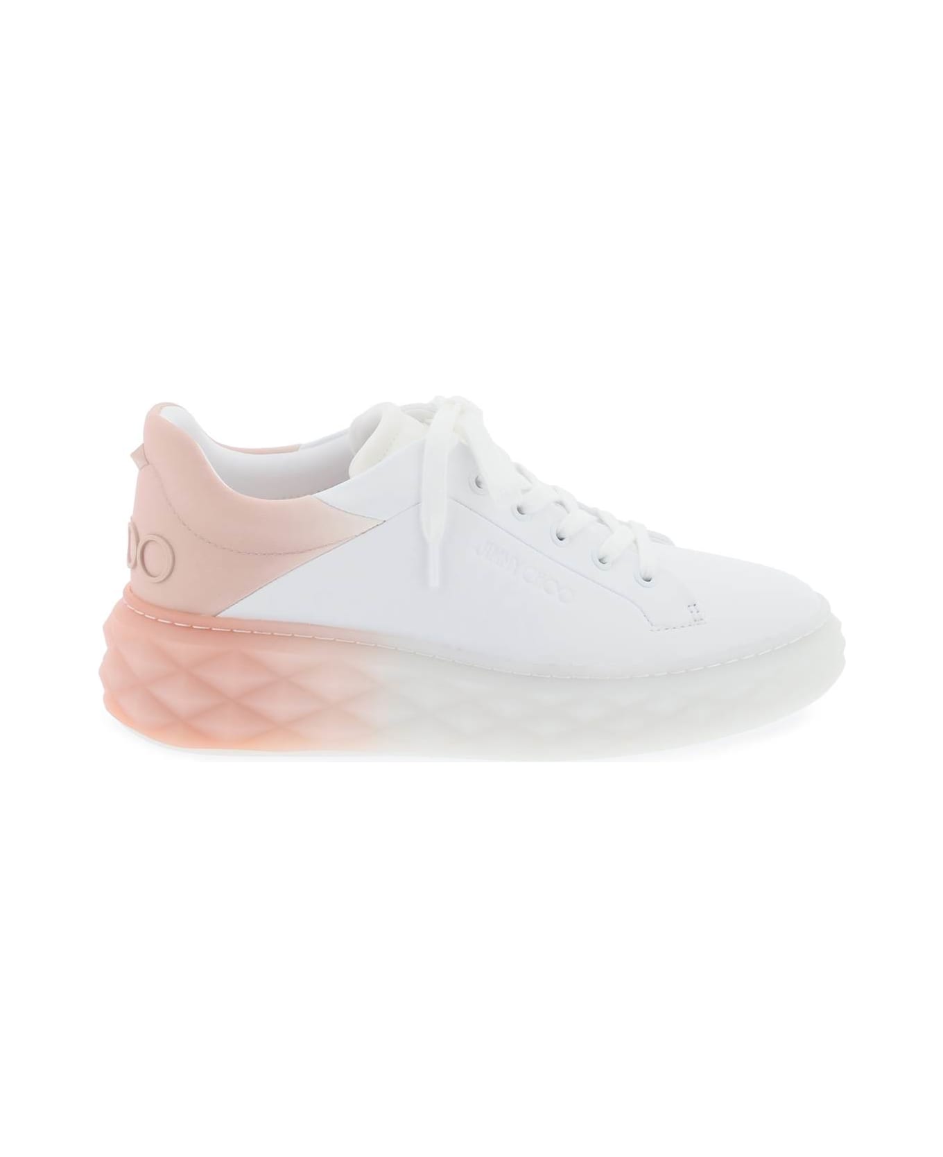 Jimmy Choo Diamond Maxi/f Ii Sneakers - V WHITE MACARON MIX (White)