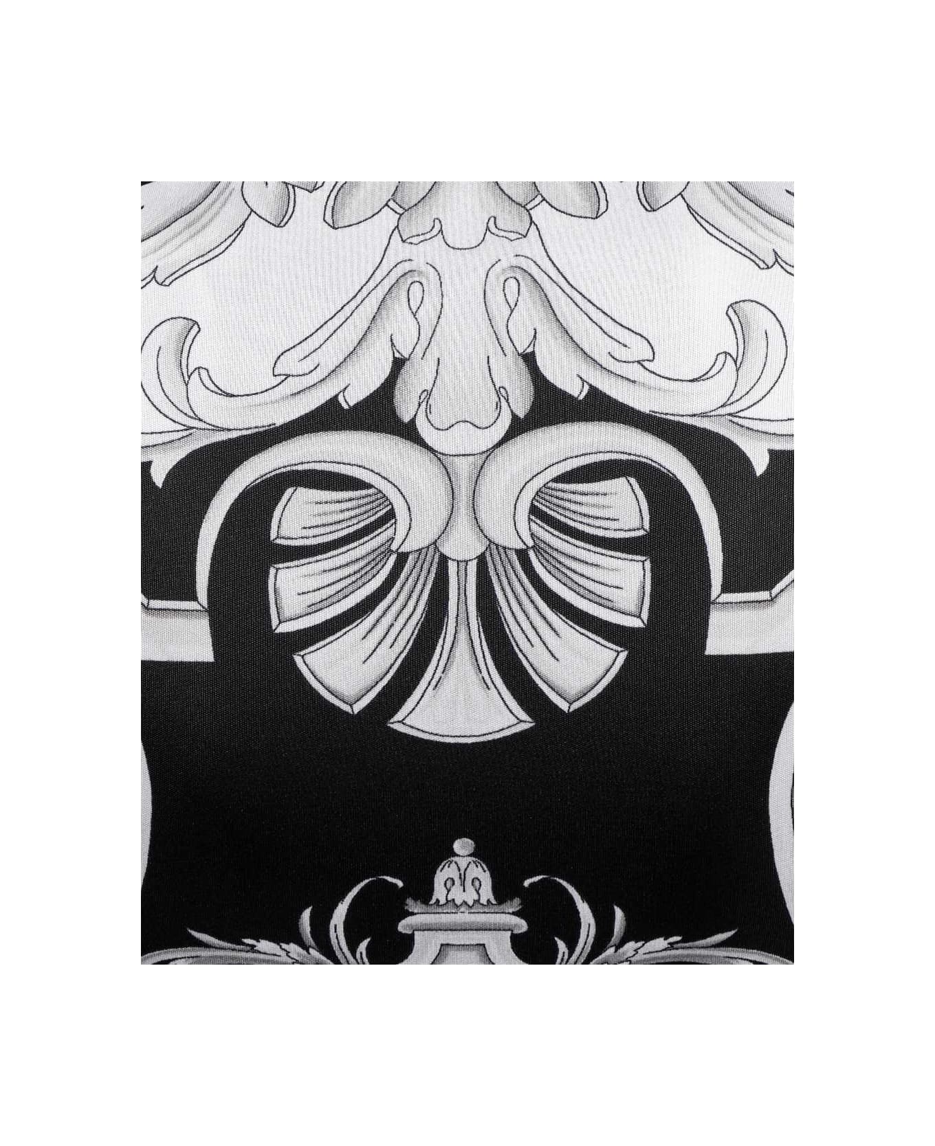 Versace Long Sleeve Crop Top - black