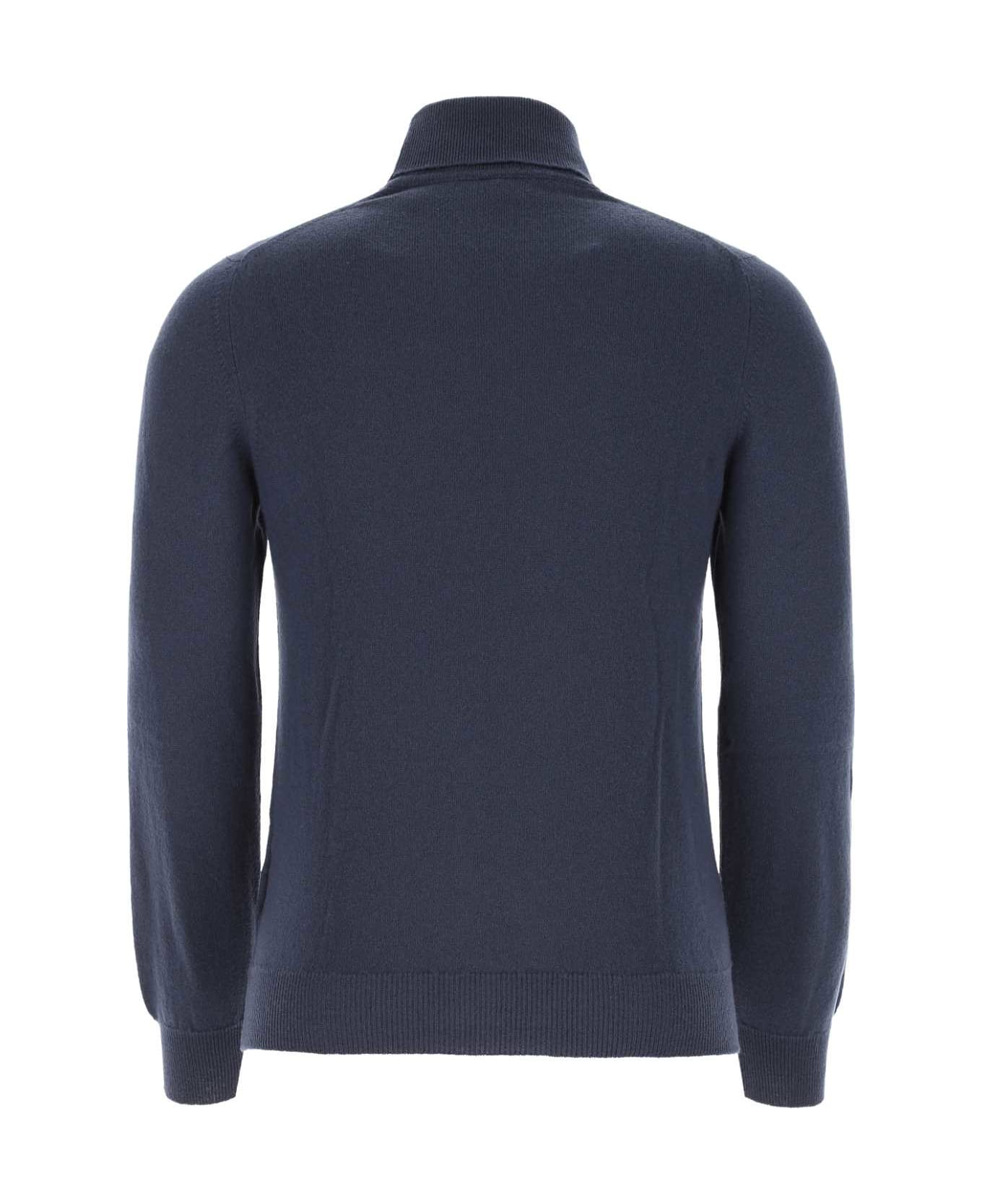 Fedeli Blu Cashmere Sweater - BALTICO