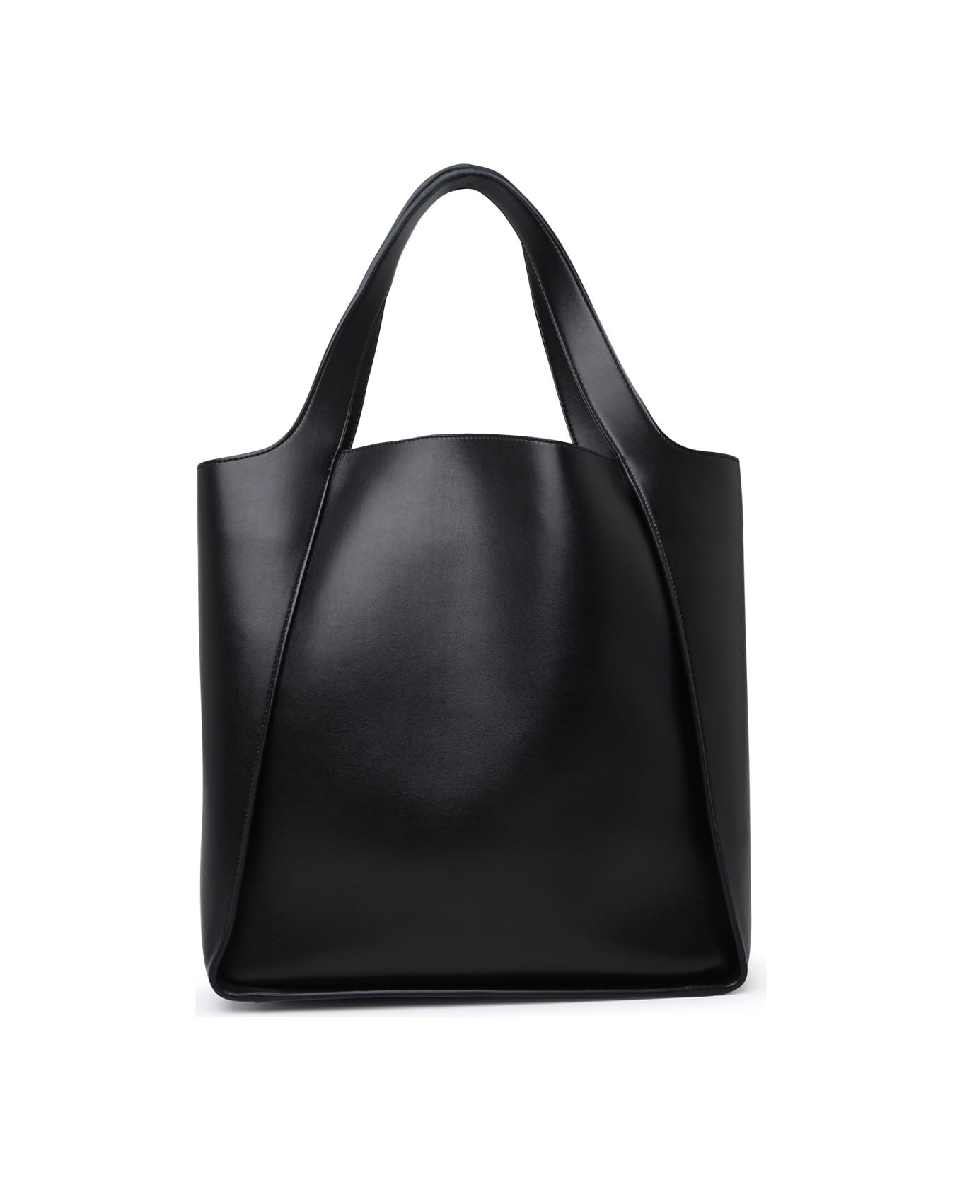 Stella McCartney Black Polyurethane Blend Tote Bag - Black トートバッグ