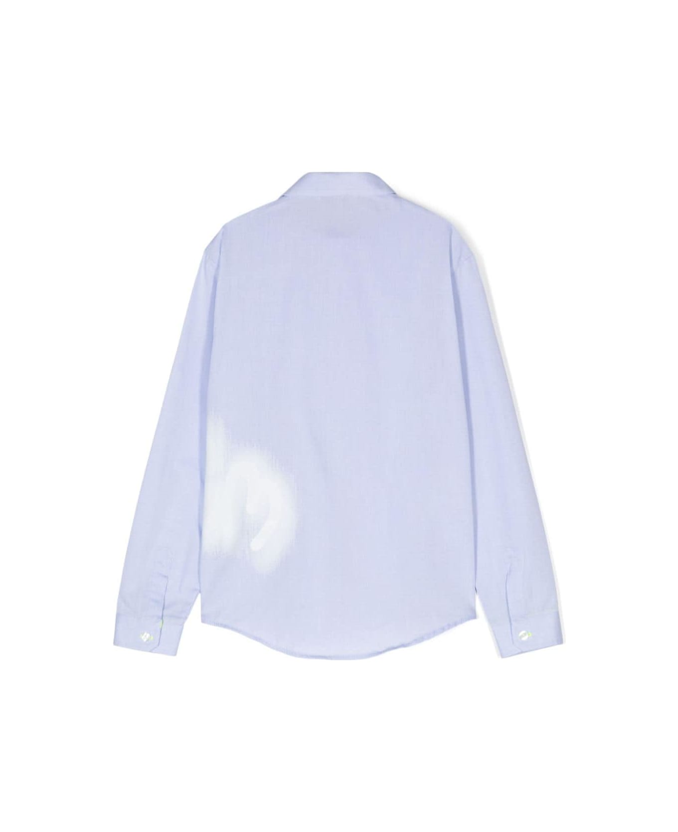 MSGM Camicia Con Stampa - Light blue