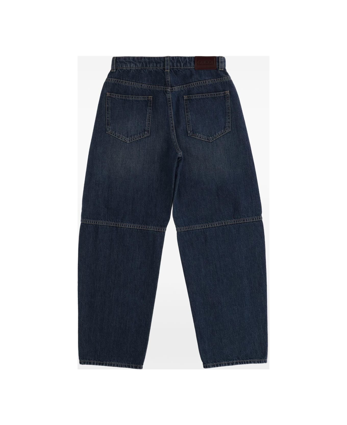 Gucci Kids Five-pocket Denim - Blue