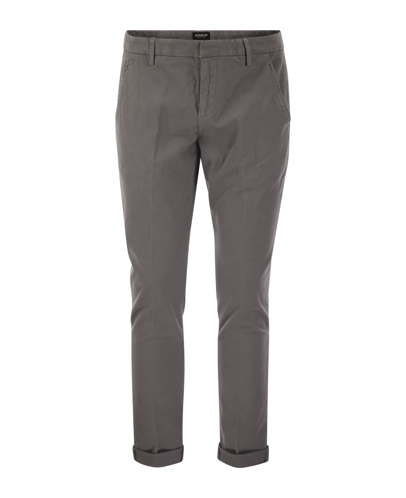 Dondup Gaubert - Slim-fit Gabardine Trousers - Grey