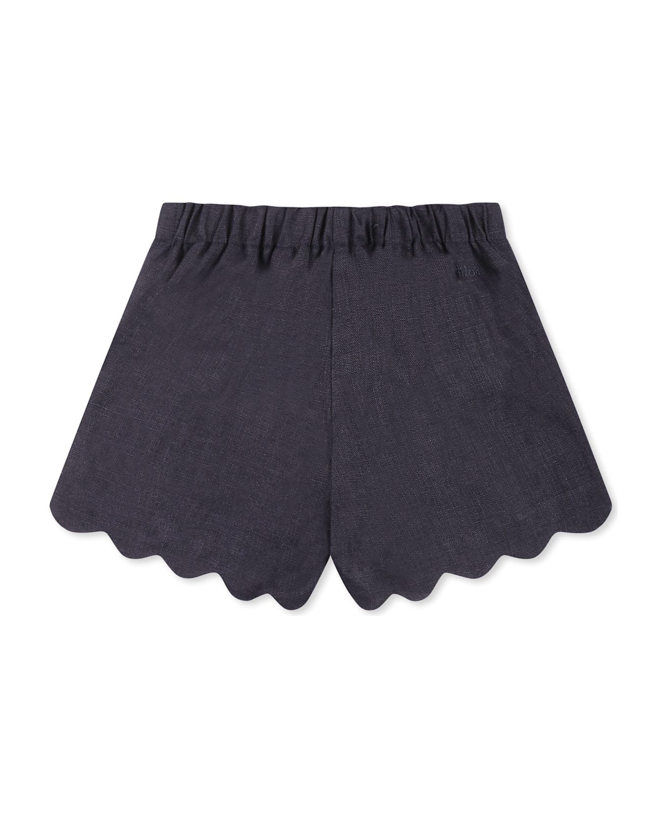 Chloé Blue Shorts For Baby Girl With Logo - Blue