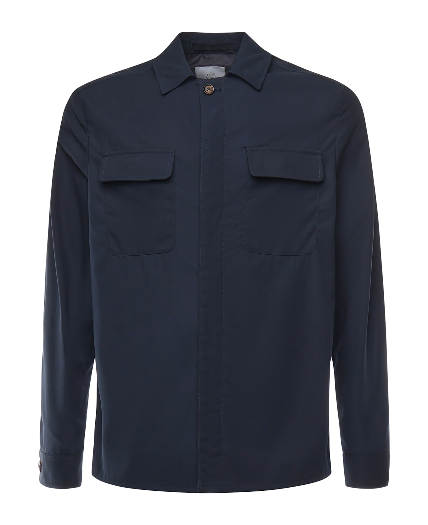 Eleventy Cotton Shirt Jacket - Blue