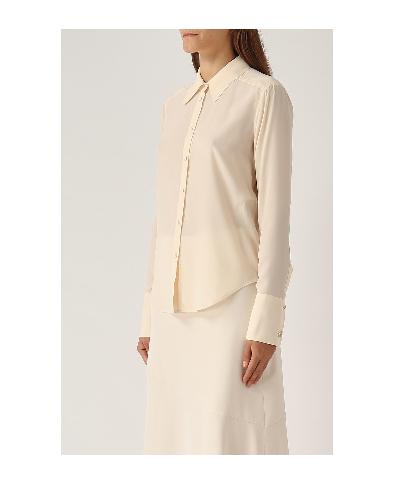 TwinSet Viscose Shirt - CREMA