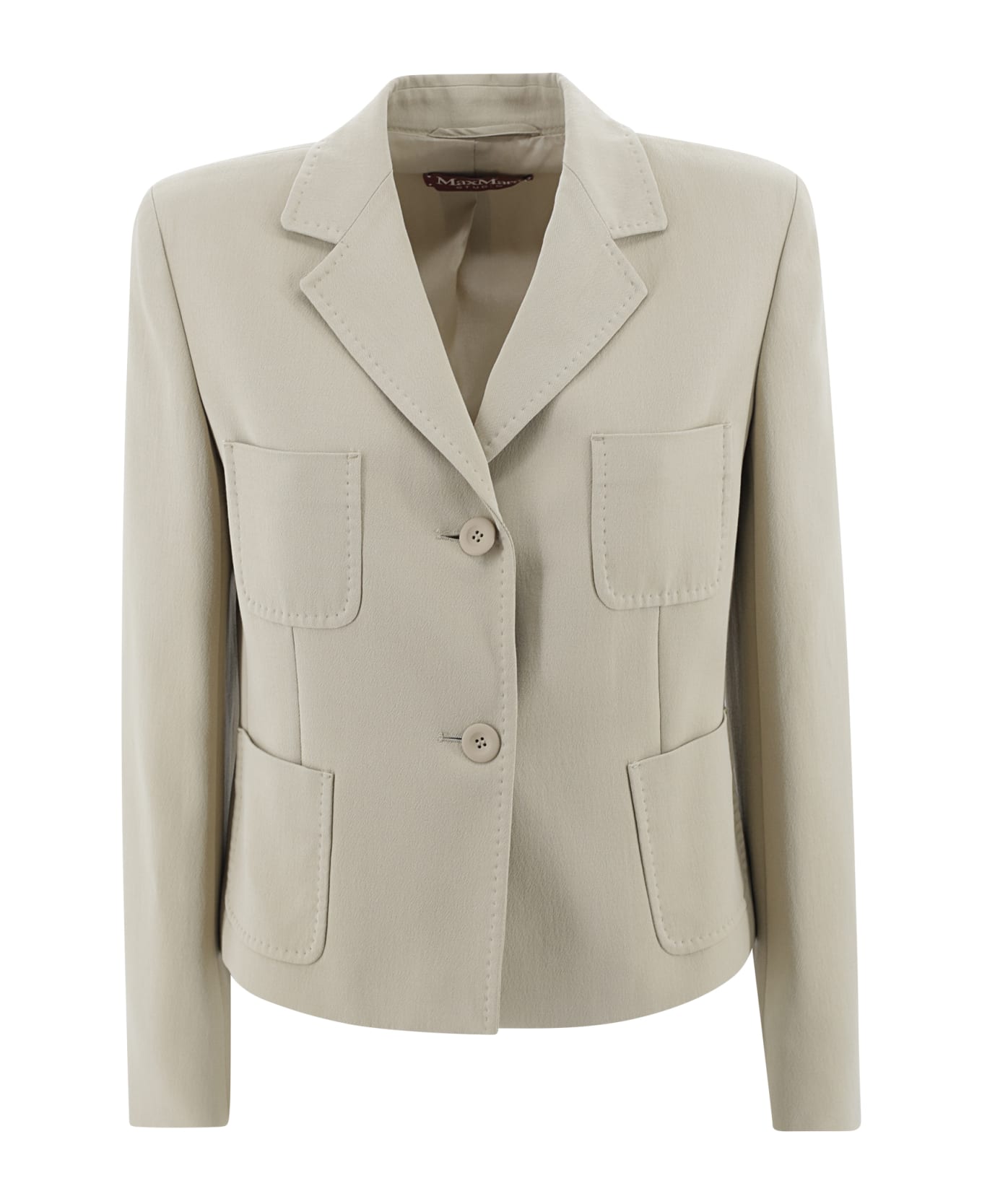 Max Mara Studio Cady Crop Jacket - Cream