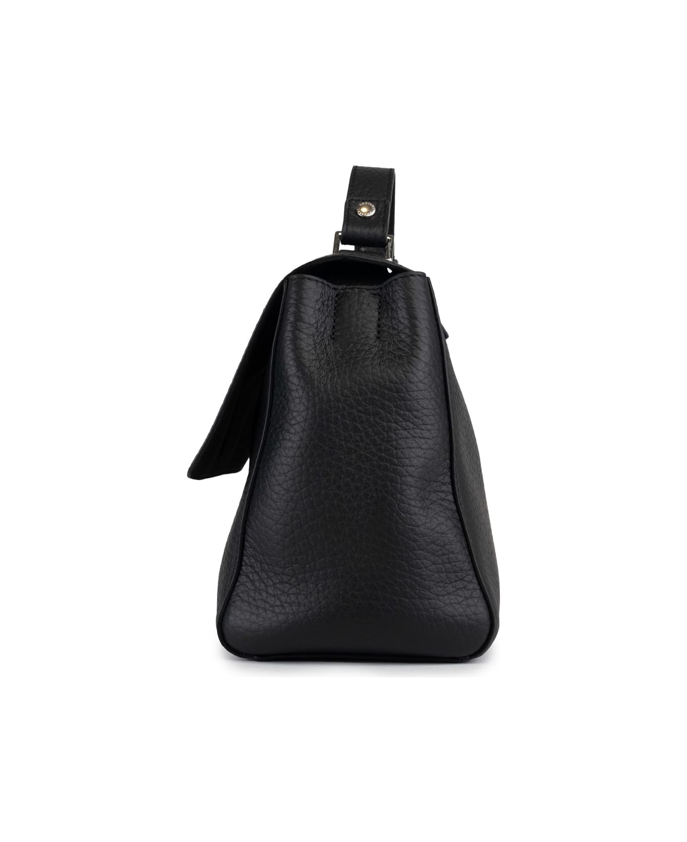 Orciani "sveva Soft Small" Tote Bag In Black Nappa - Nero