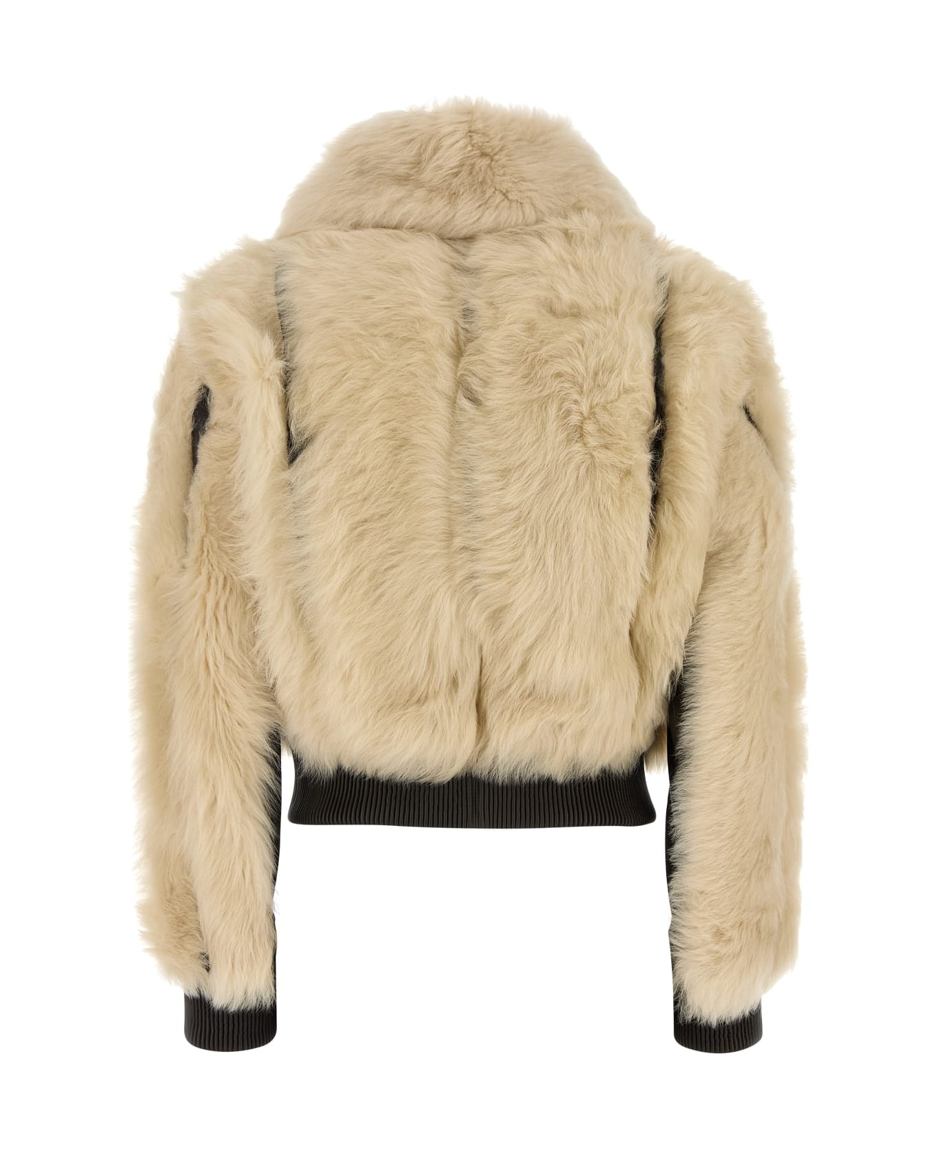 Zimmermann Illustration Shearling Jacket - CREAM