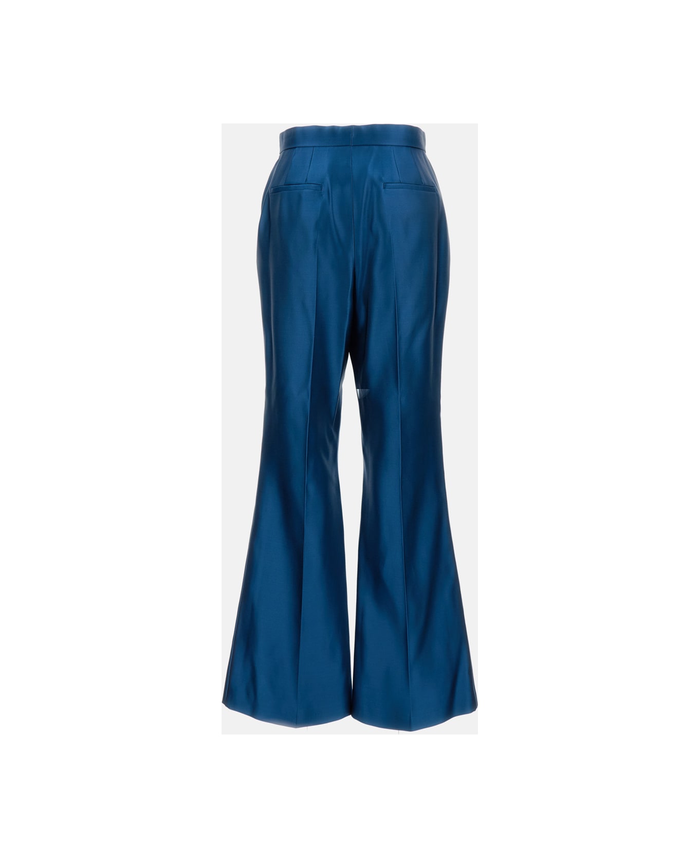 Fendi Tailored Silk Trousers - Blue