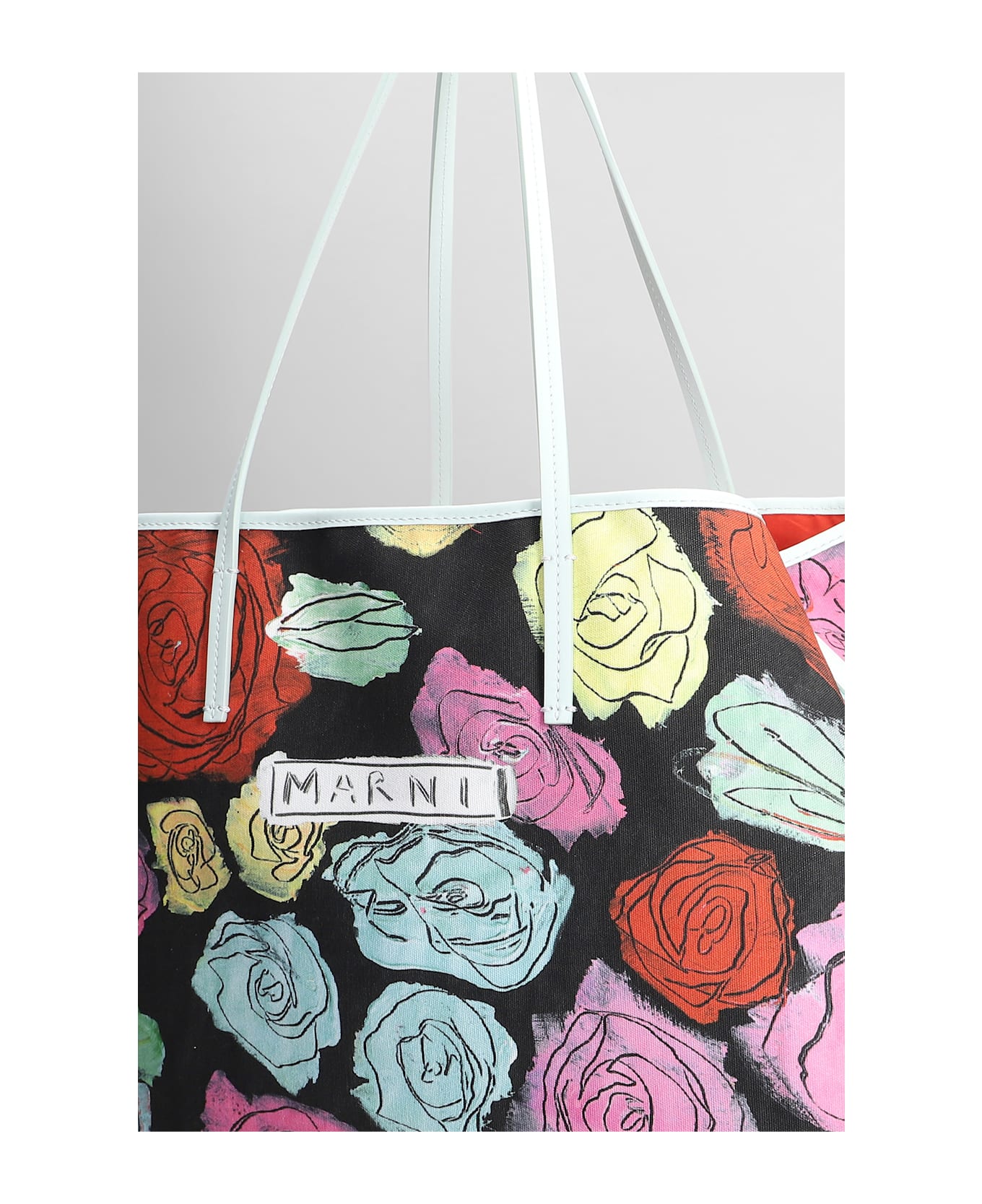 Marni Tote In Black Cotton - black