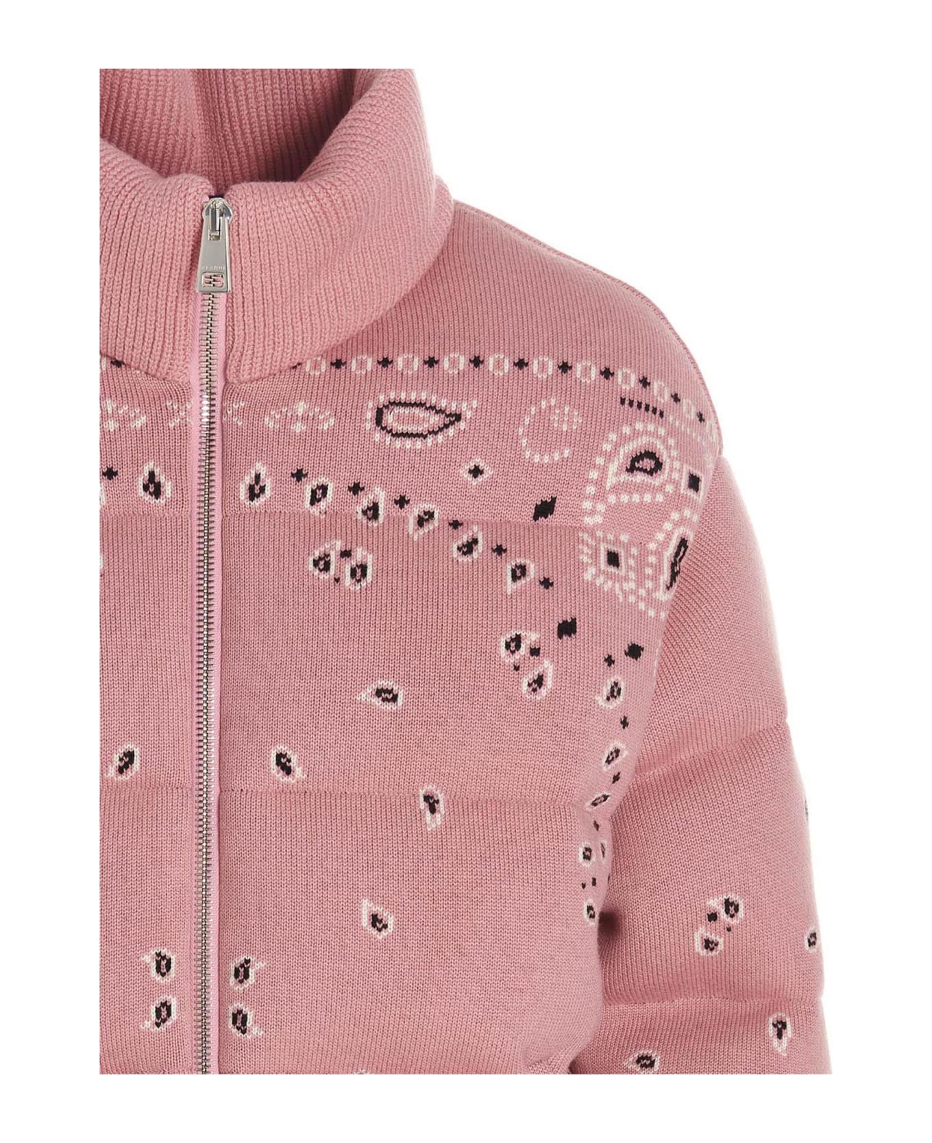 Alanui 'bandana Puffer Jacket - Pink