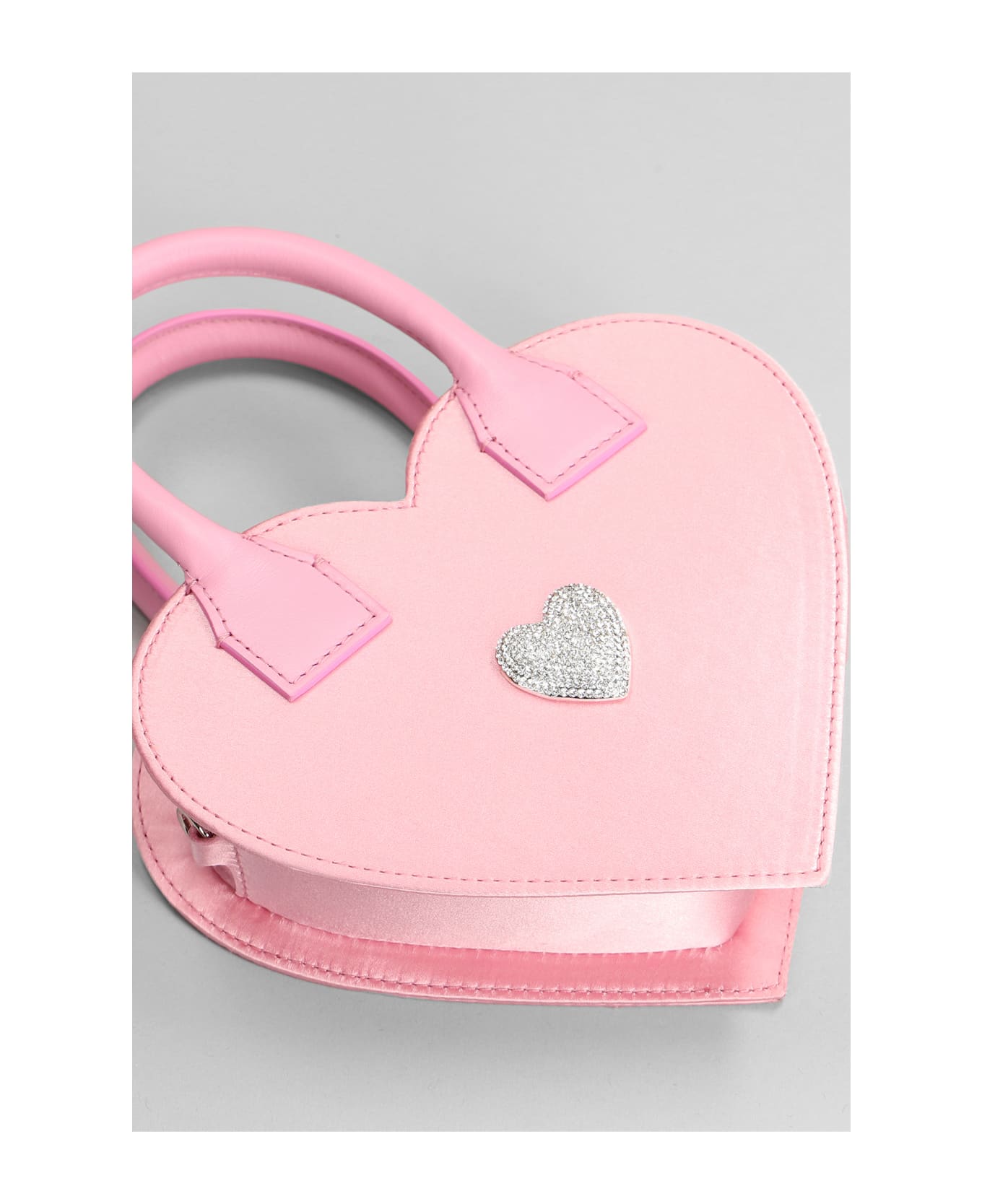 Mach & Mach Heart-shape Mini Crossbody Bag - Pink