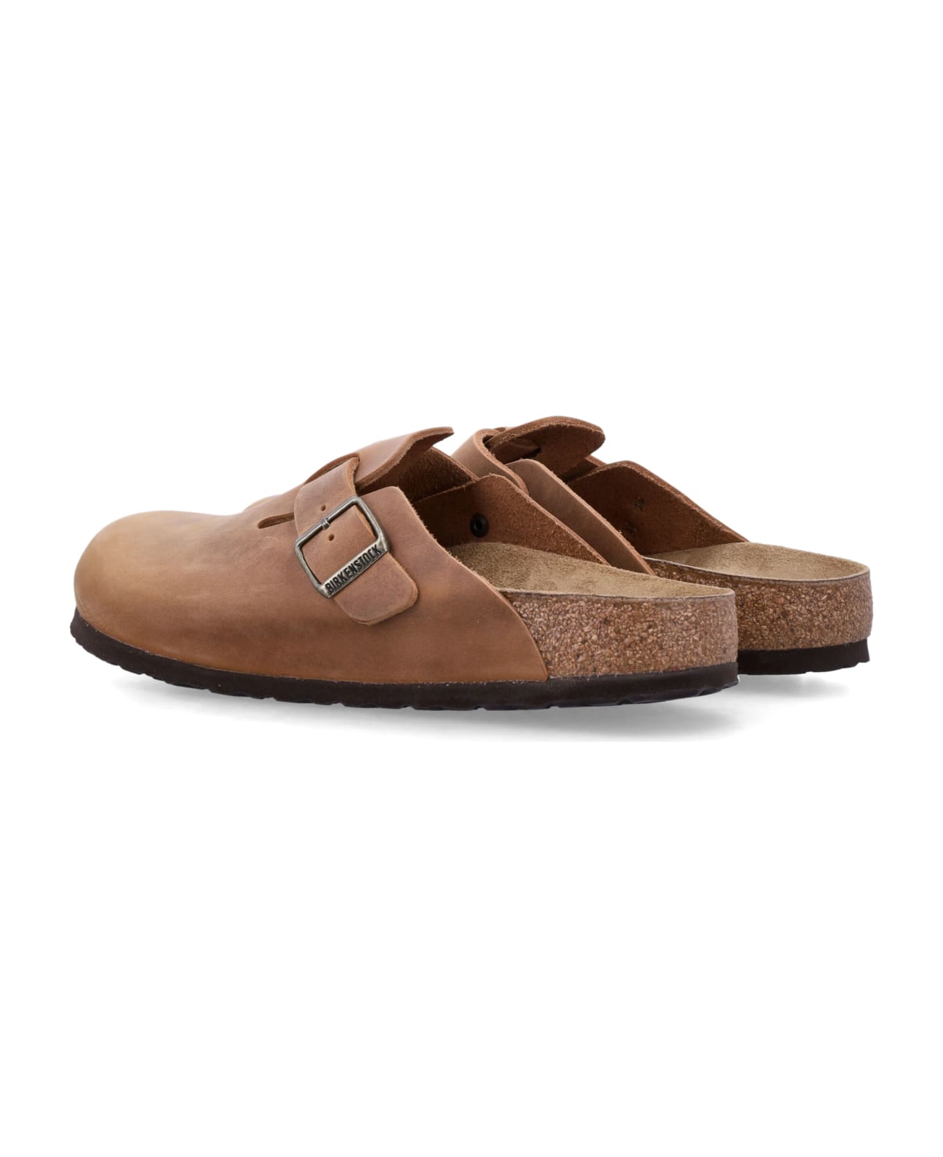 Birkenstock Boston Oiled Leather Clogs - COGNAC