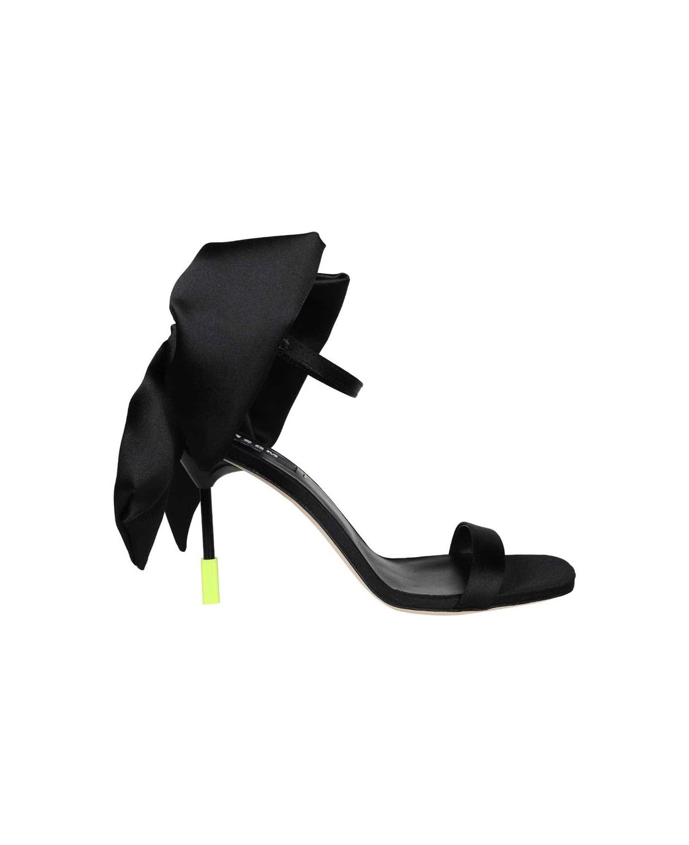 MSGM Bow Detail Sandals - black