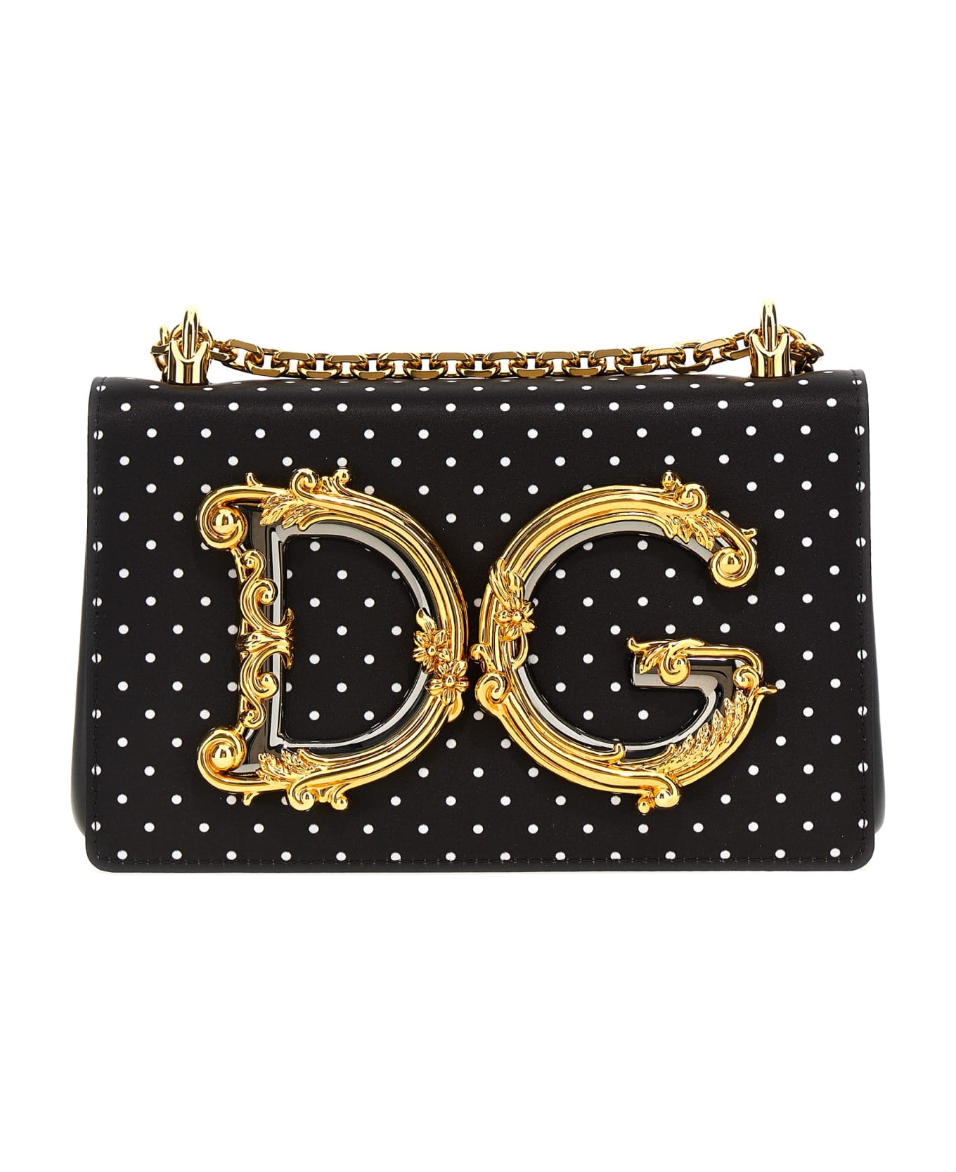 Dolce & Gabbana 'dg Girls' Crossbody Bag - White/Black