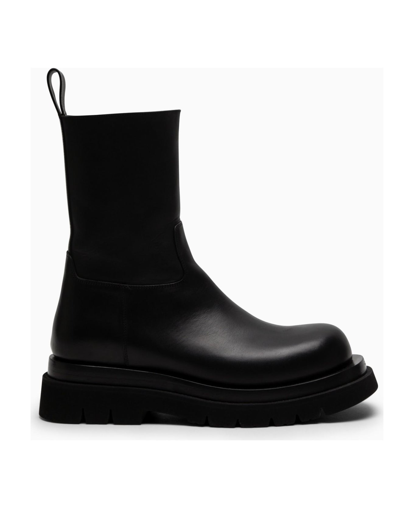 Bottega Veneta Lug Black Leather Boot | italist