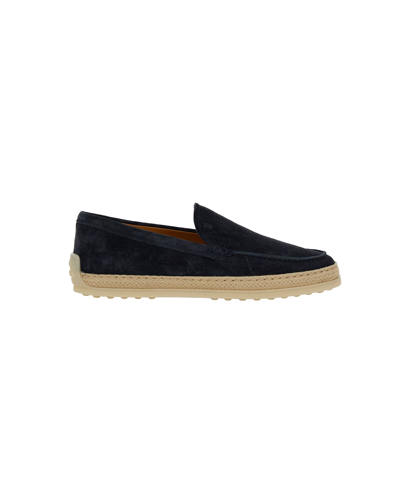 Tod's Slip-on Loafers With Rafia Detail - Black