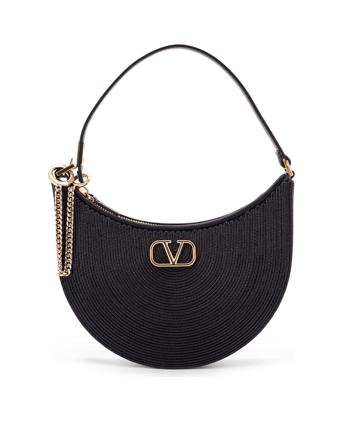 Valentino Garavani Mini Hobo Shoulder Bag - Black