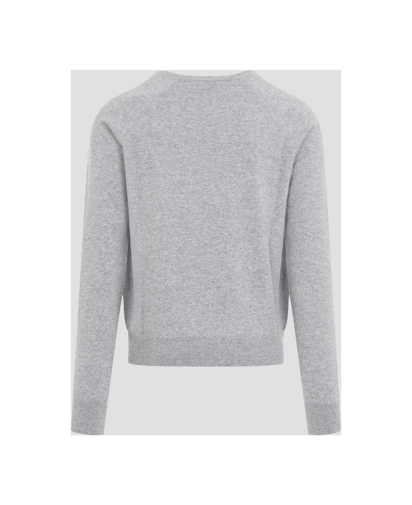 Saint Laurent Cassandre Crewneck Jumper - Gris Chine ニットウェア