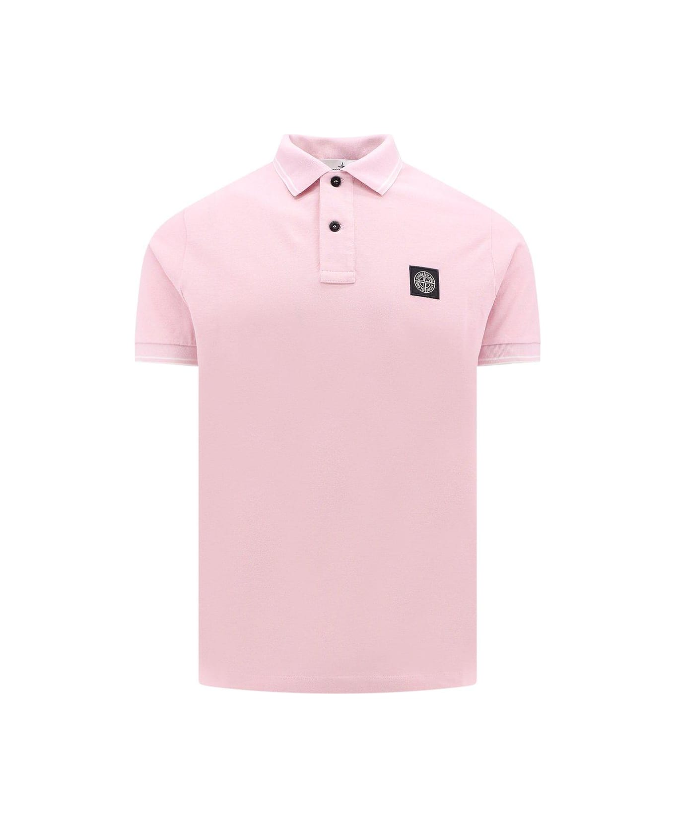 Stone Island 2sc18 Cotton Polo Shirt - Pink