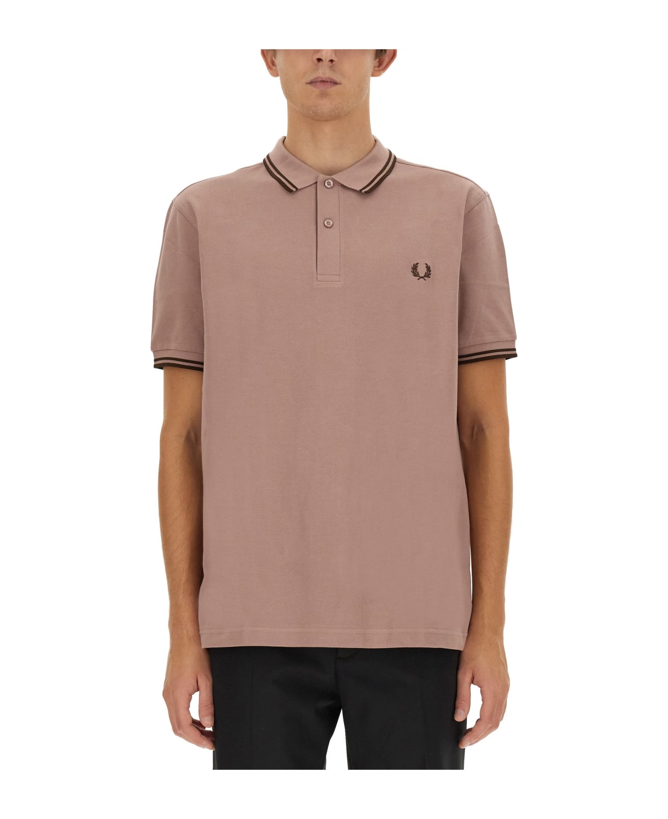 Fred Perry Polo With Logo - PINK