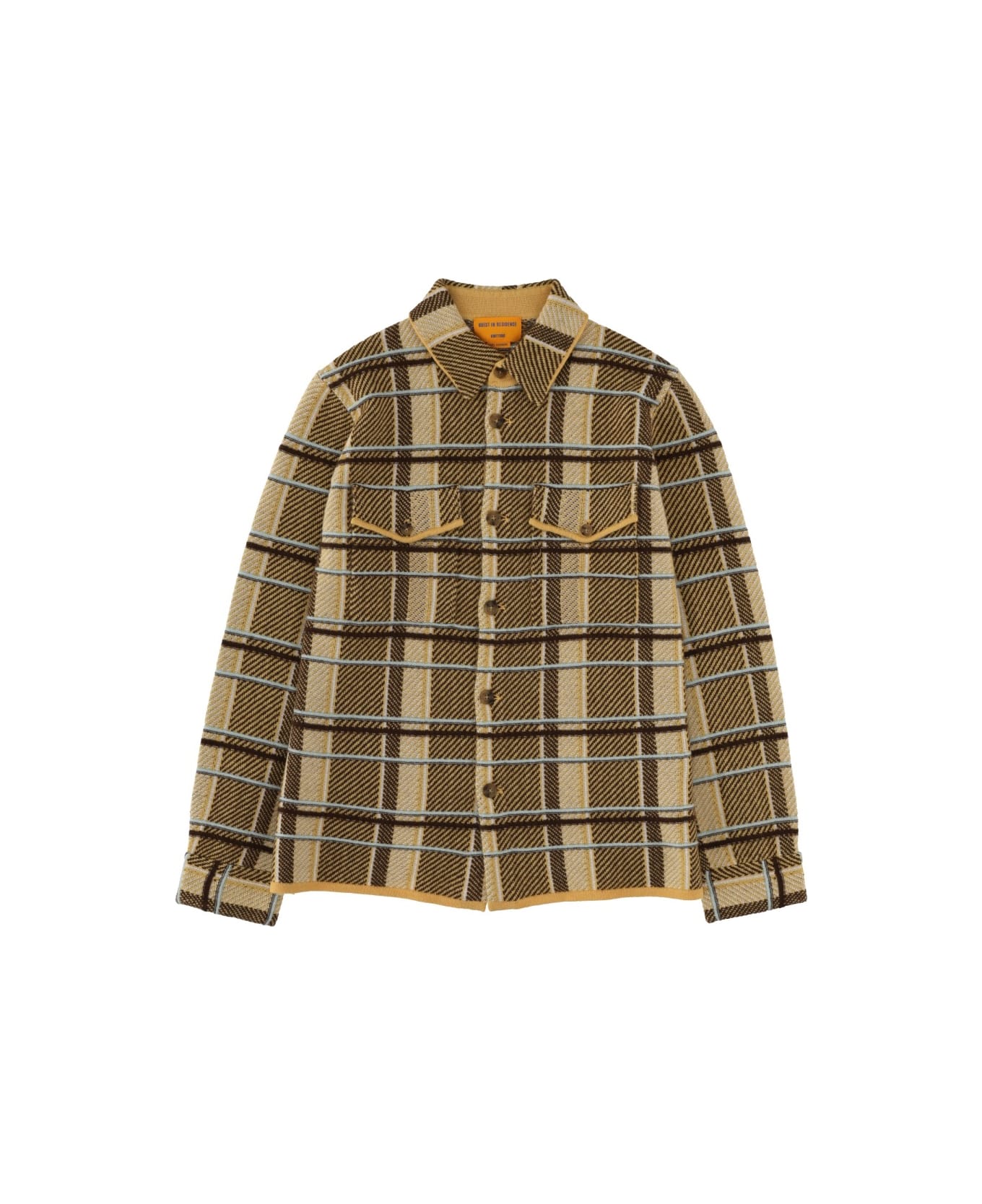Guest in Residence "plaid Work" Shirt - BEIGE