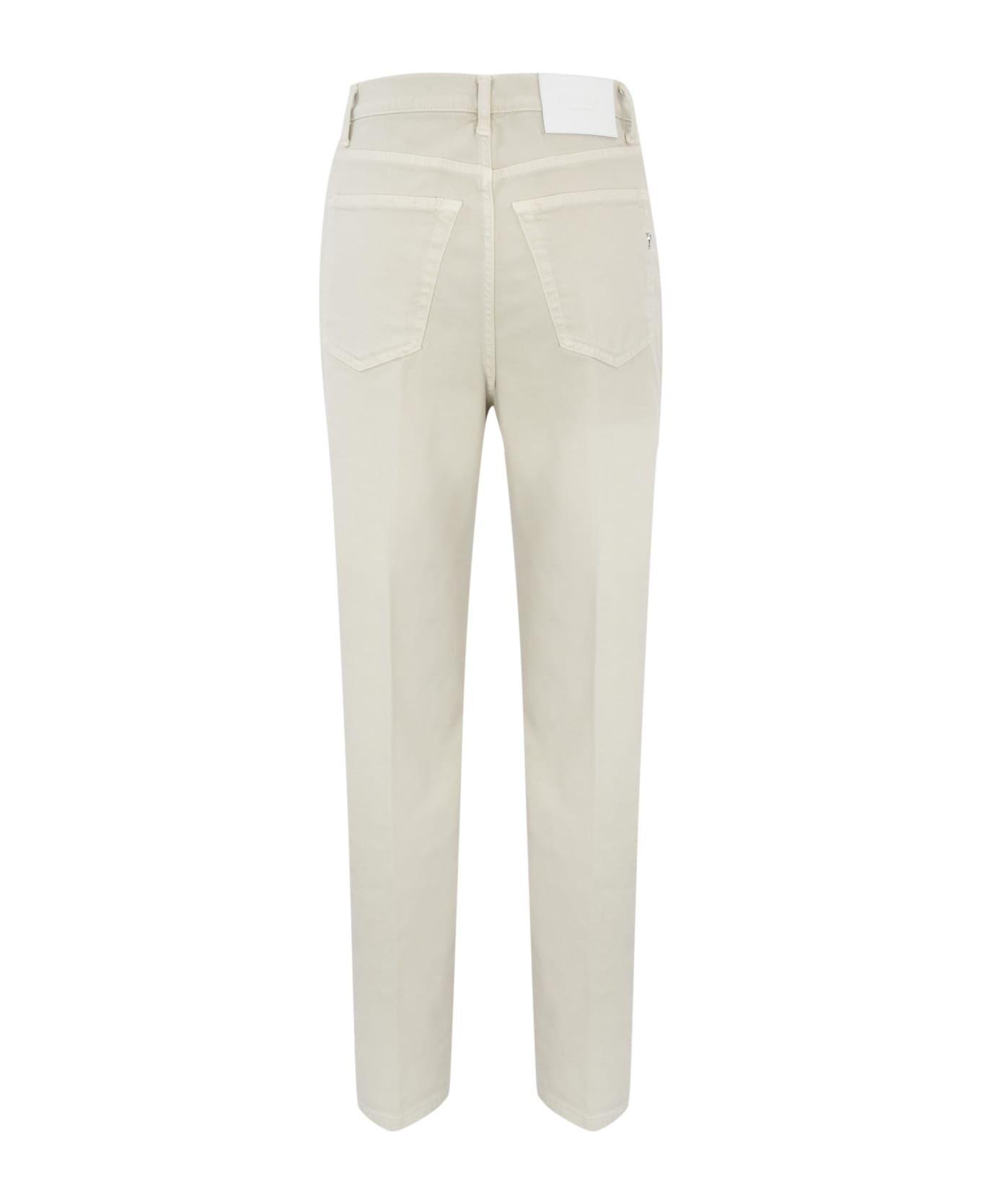 Dondup Bessie Loose Trousers In Cotton And Lyocell