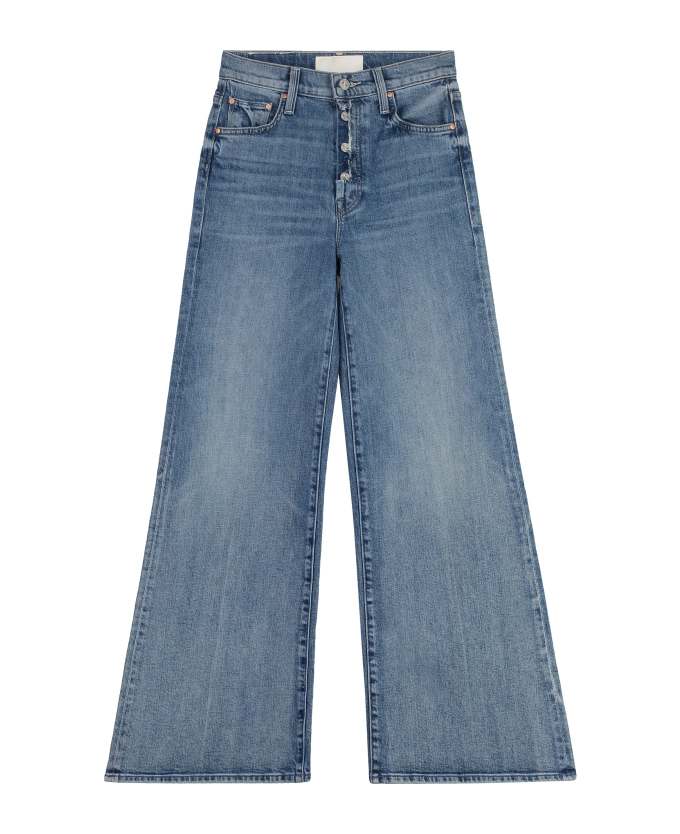 Mother The Fly Cut High-rise Flared Jeans - Denim