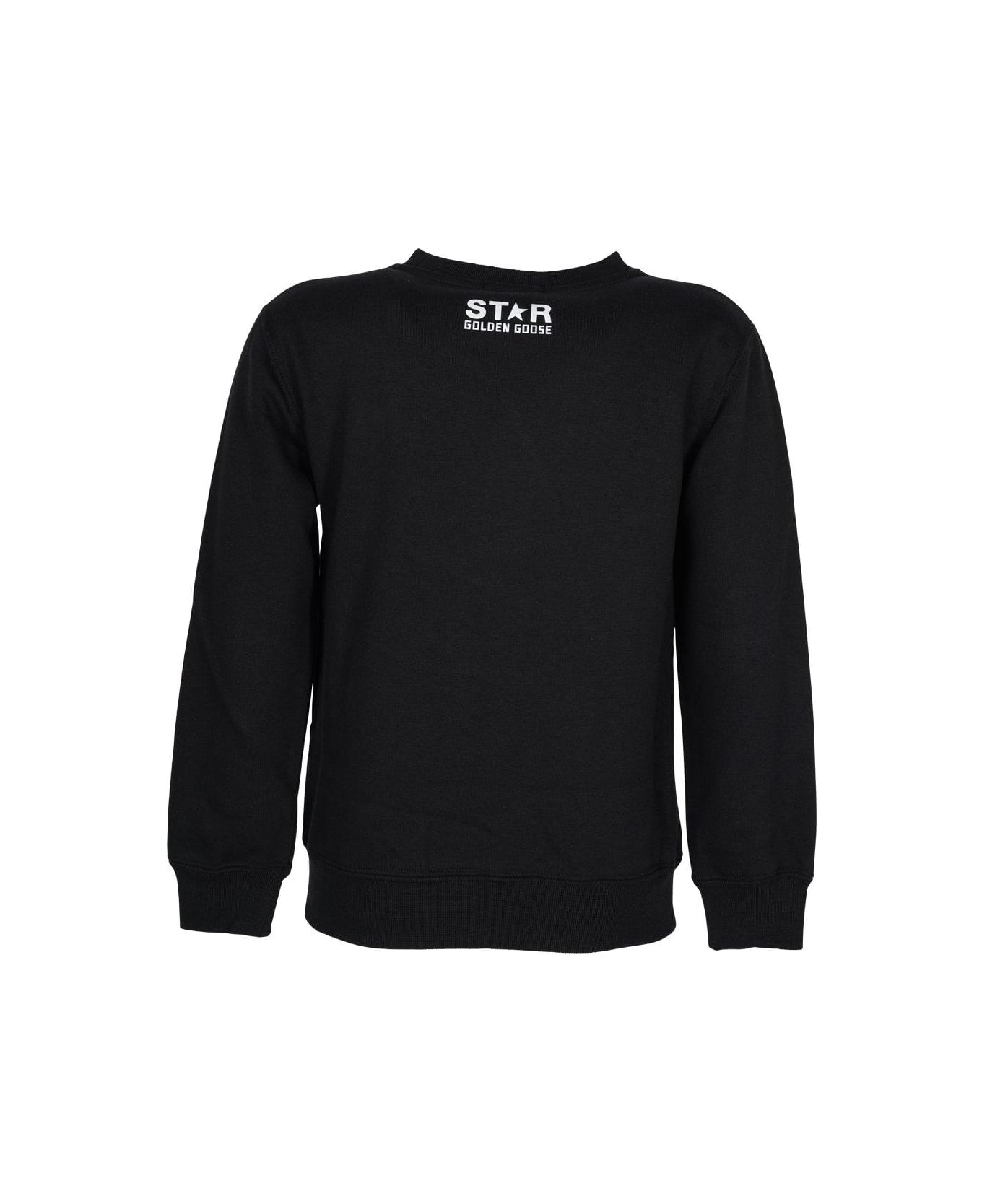Golden Goose Black Star Collection Long-sleeved Sweatshirt - Black/white ニットウェア＆スウェットシャツ