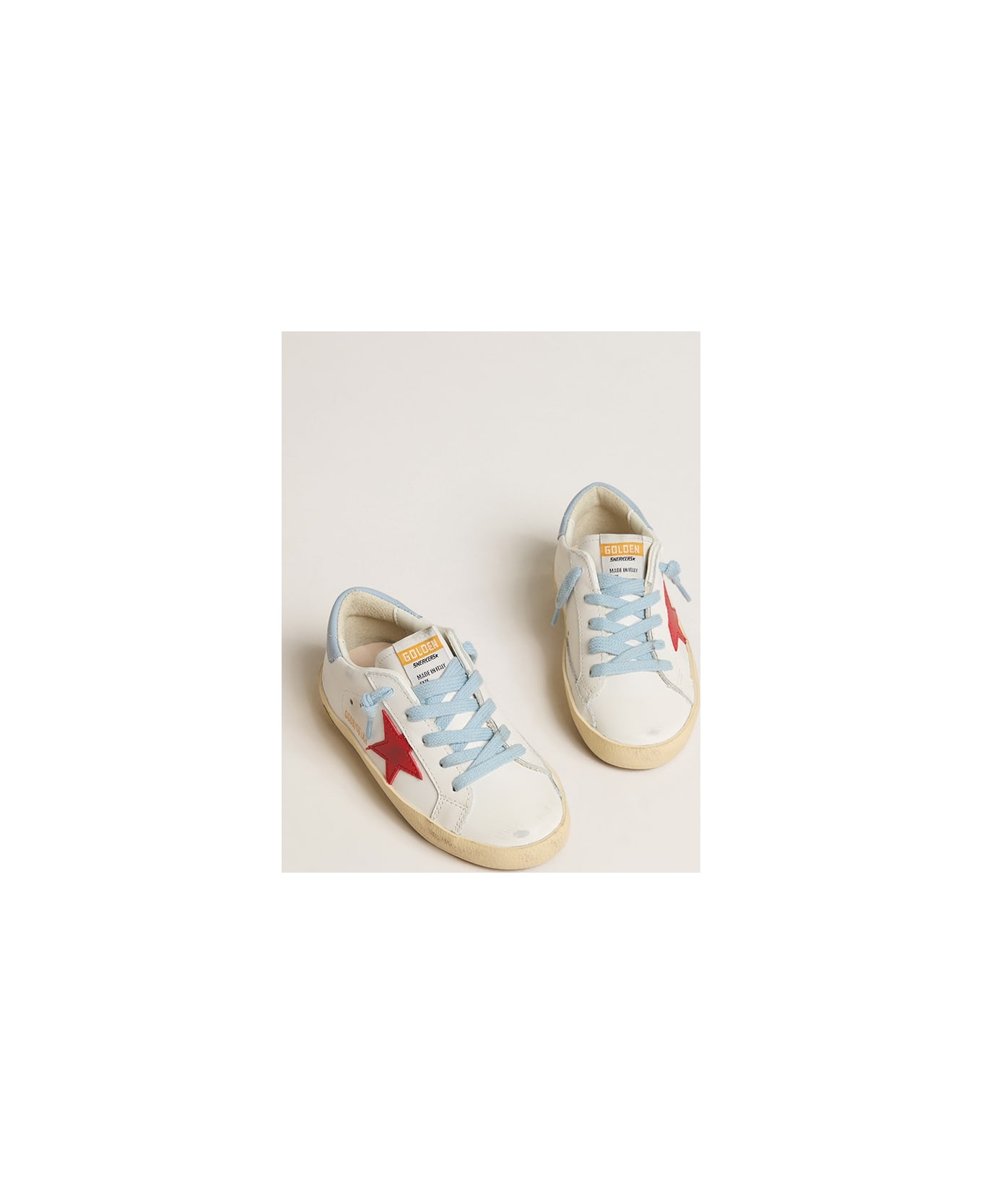 Golden Goose Sneakers Super-star - Bianco/rosso シューズ