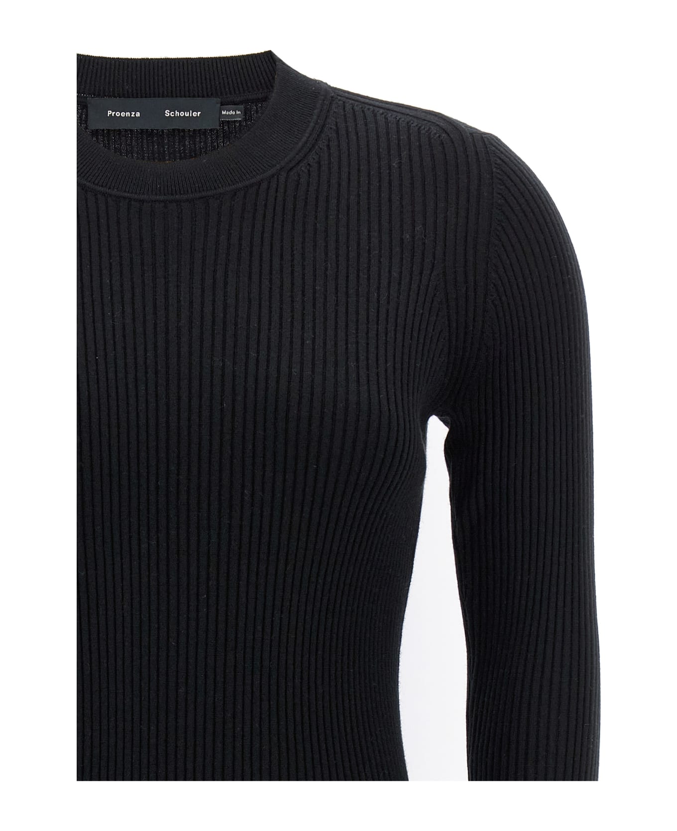 Proenza Schouler Ribbed Sweater - Black   ニットウェア