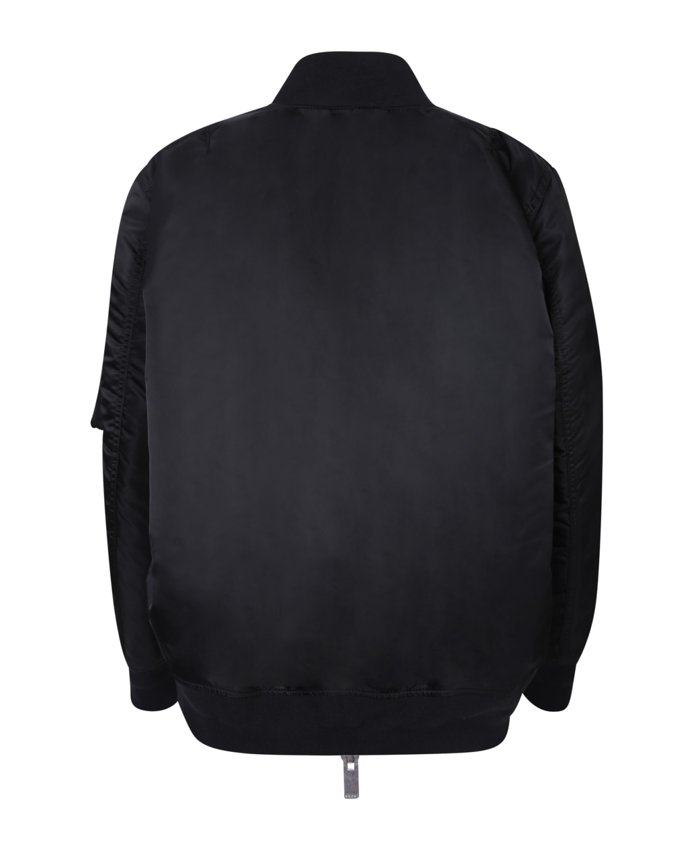 Sacai Detachable Sleeve Black Bomber Jacket - Black