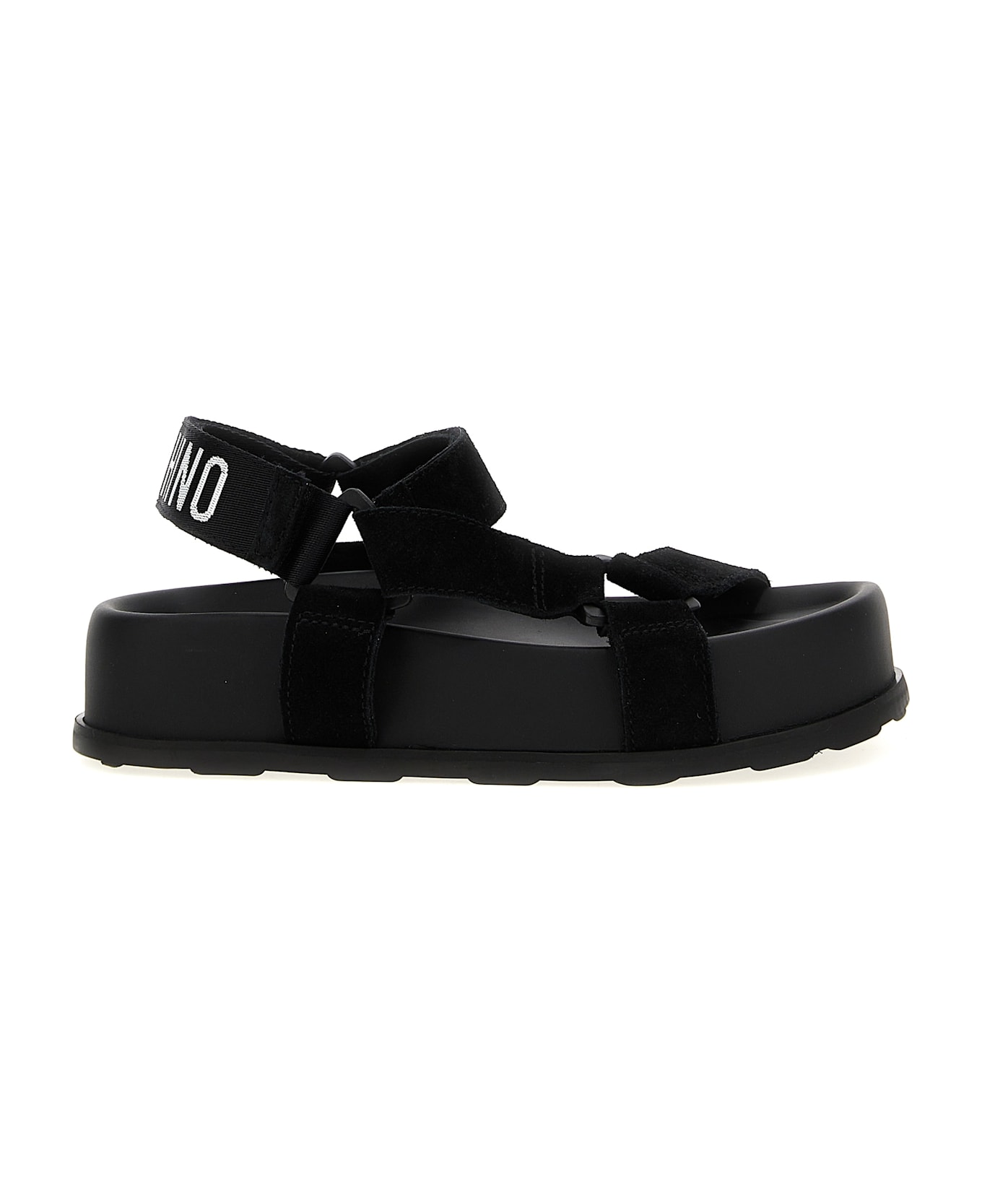 Moschino Suede Sandals - Black