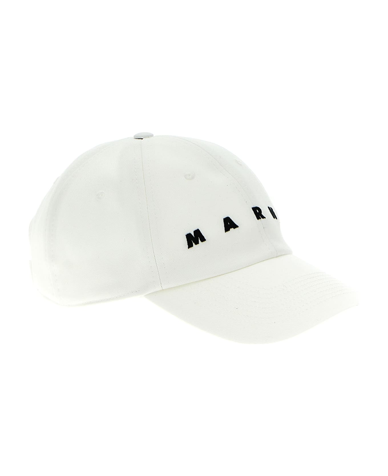 Marni Logo Embroidery Cap - White