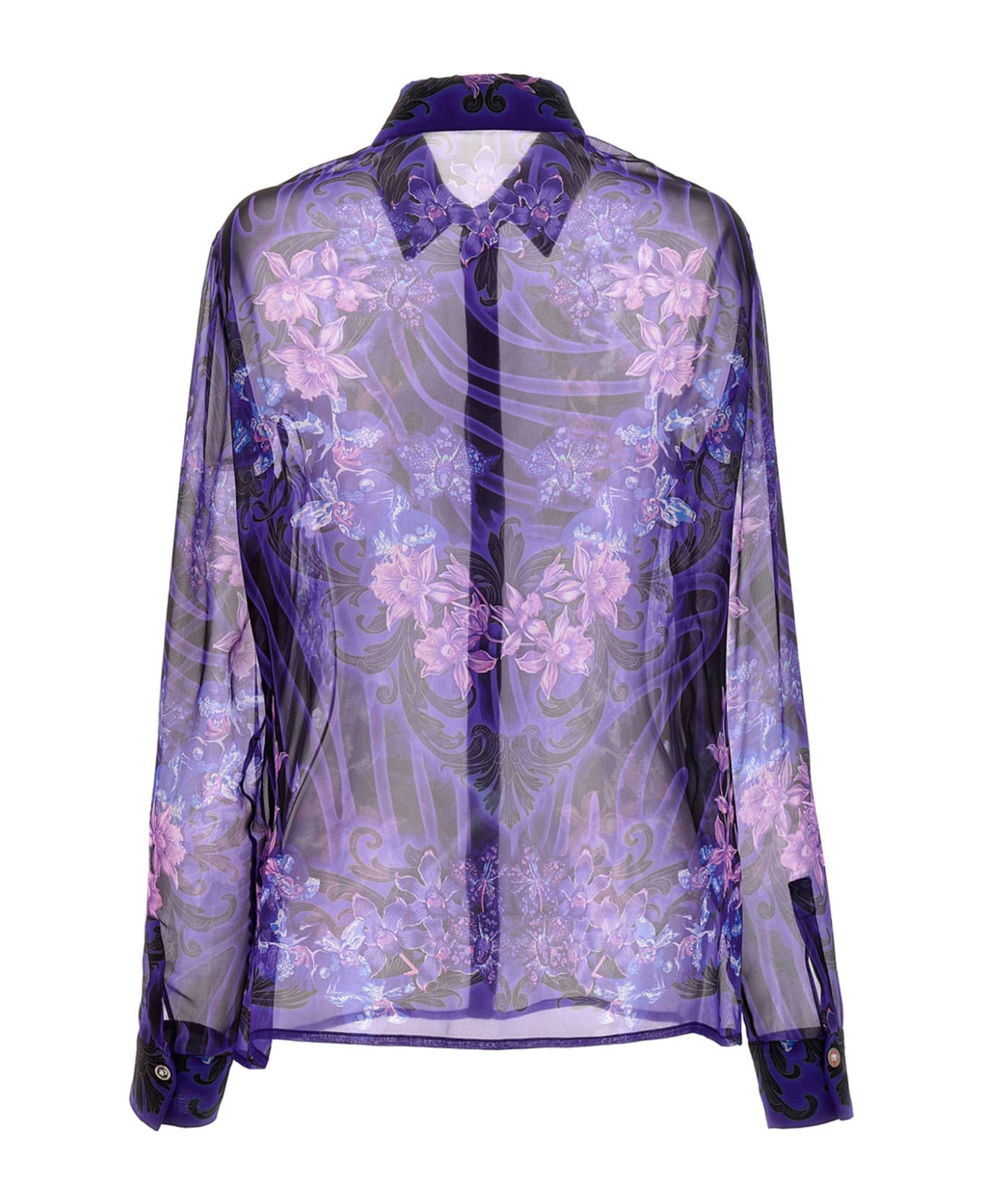 Versace 'barocco', 'barocco'shirt - Purple シャツ