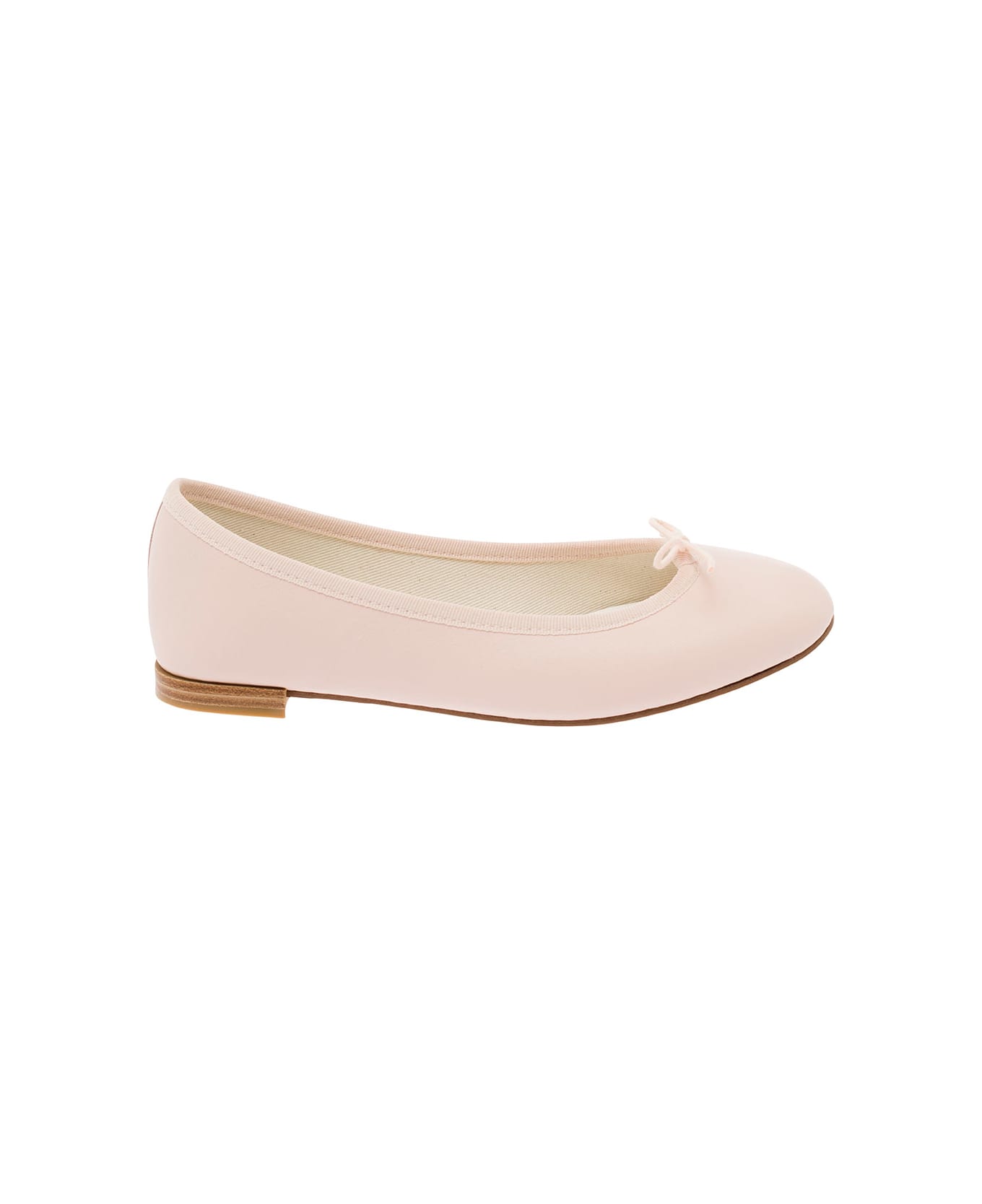 Repetto 'cendrillon' Pink Ballet Flats With Bow Detail In Smooth Leather Woman - Pink フラットシューズ