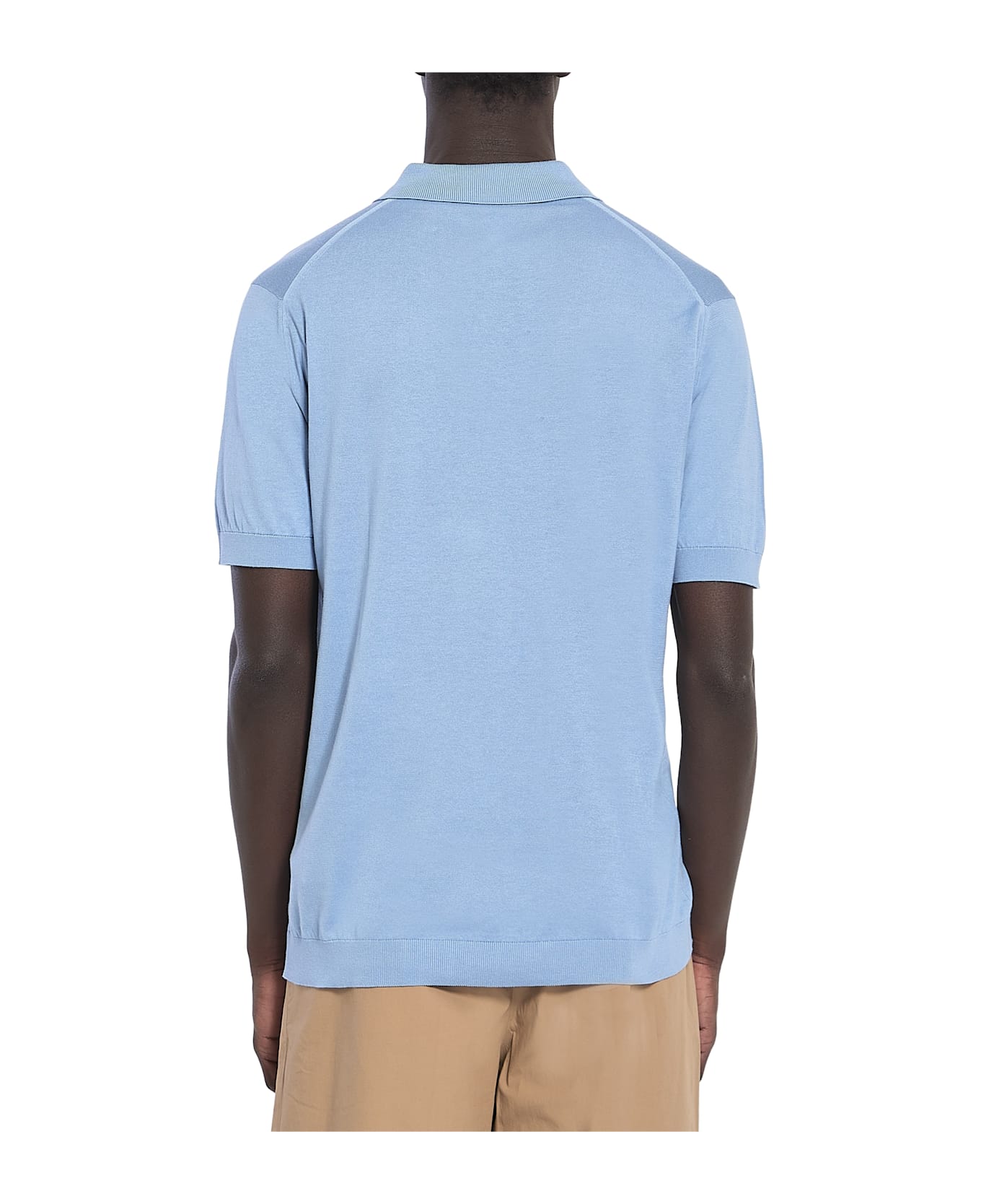 John Smedley Adrian Shirt Ss - Sea Glass