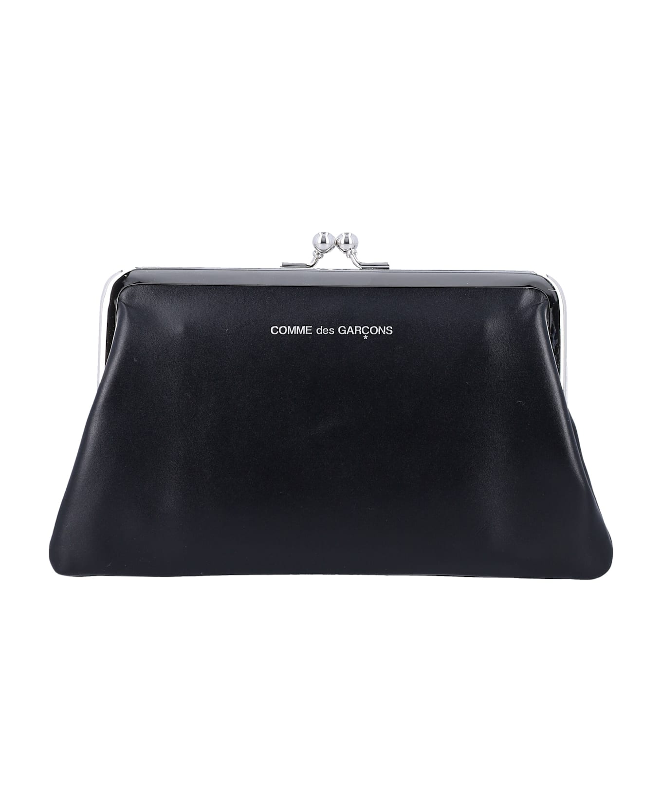 Comme des Garçons Wallet Medium Kiss-clasp Purse - BLACK