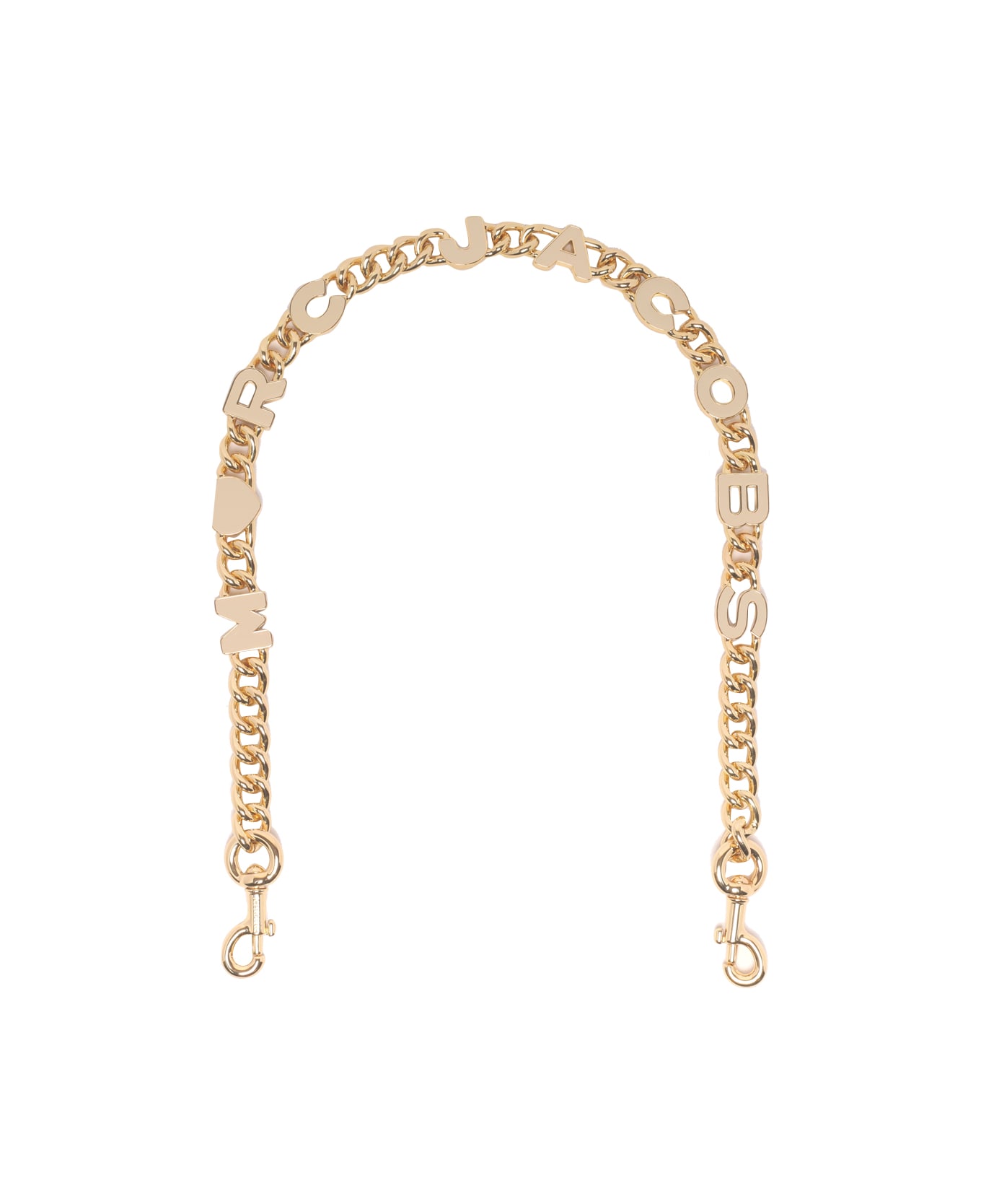 Marc Jacobs The Heart Charm Chain Shoulder Strap - Golden ショルダーバッグ